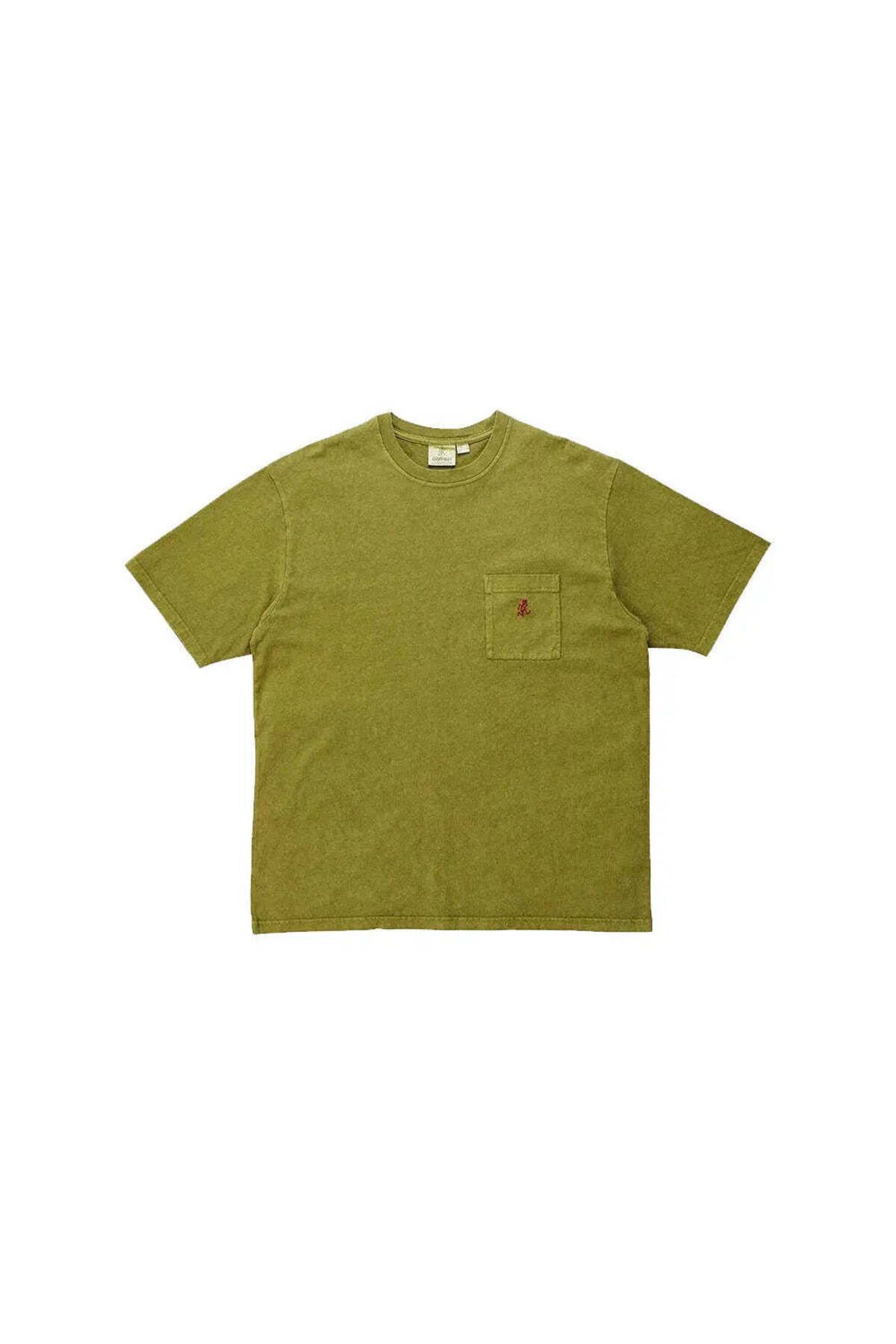 American Rag Cie Erkekler için One Point Pigment Boya T-Shirt - %100 Pamuk, Şık ve Rahat