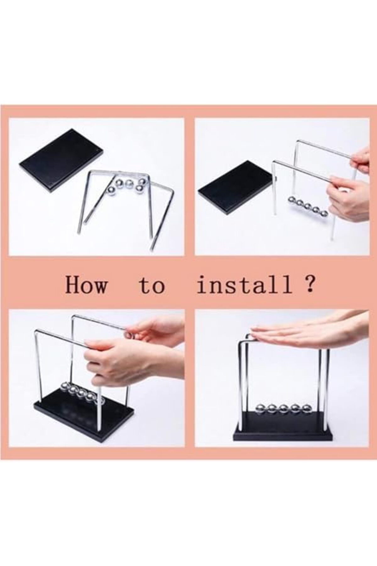 نیوتن، آونگ، نیوتن، آموزش علوم، گهواره، توپ تعادل فولادی، کریسمس، هدیه سال نو، دکوراسیون منزل