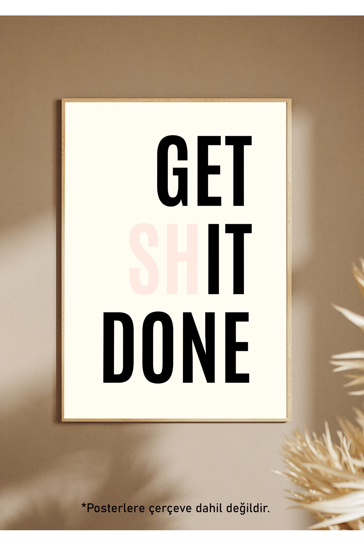 One Little Happiness GET IT DONE Poster Estetik Duvar Posteri , Çerçevesiz Poster