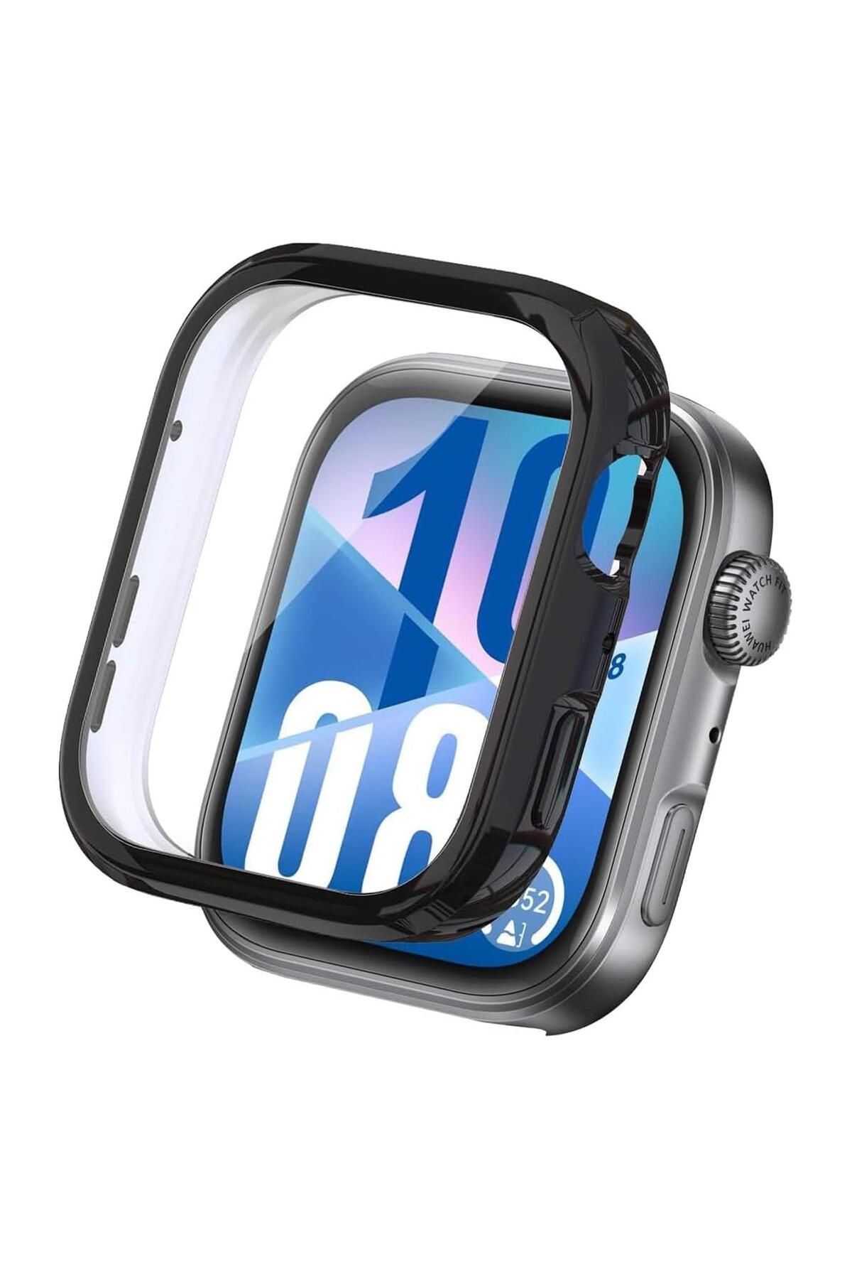 Microsonic Huawei Watch Fit 4 Kılıf 360 Full Round Soft Silicone Siyah