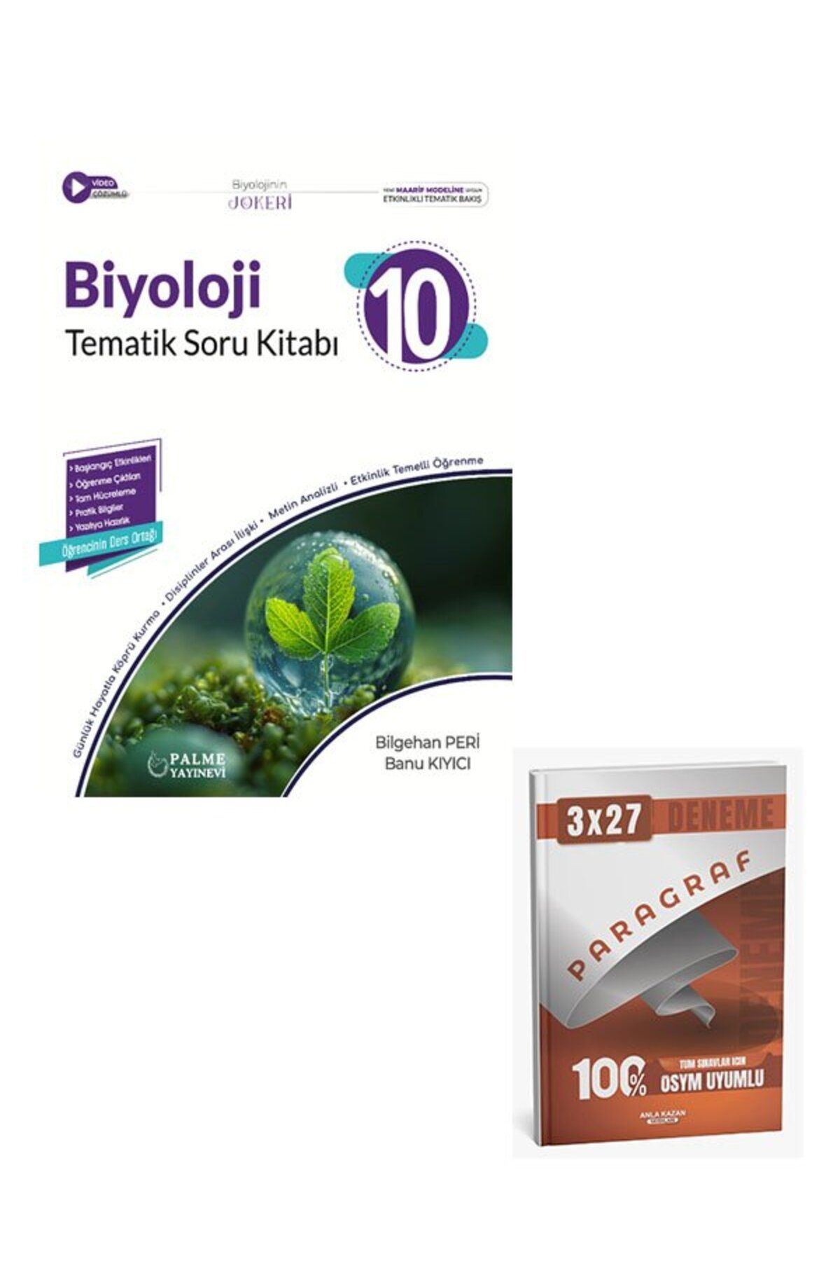 Anla Kazan Yayınları Palme 2026 10. Sınıf Biyoloji Joker Tematik Soru Kitabı+Anla Kazan Paragraf