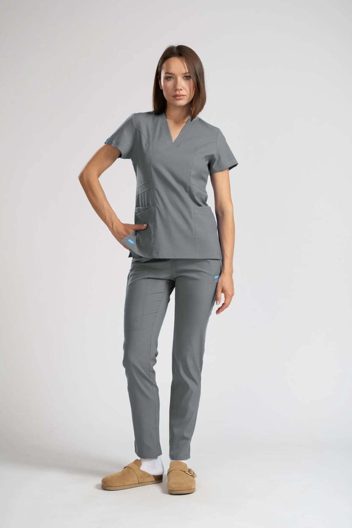 oksijen uniform Citrine - Gümüş Gri (Takım) - XXL-46