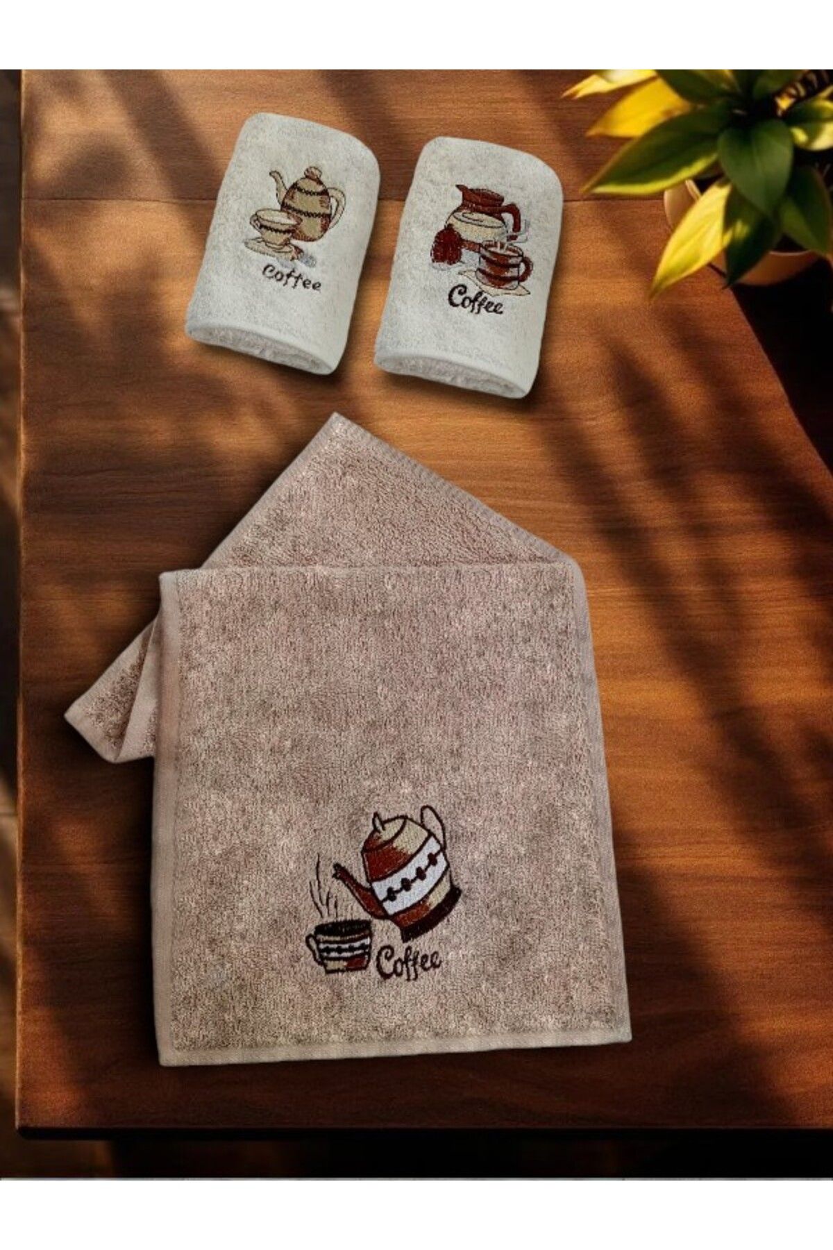 asev tekstil 30x50 Cm 3lü Mutfak Havlusu | El Havlusu | Yüz Havlusu Seti