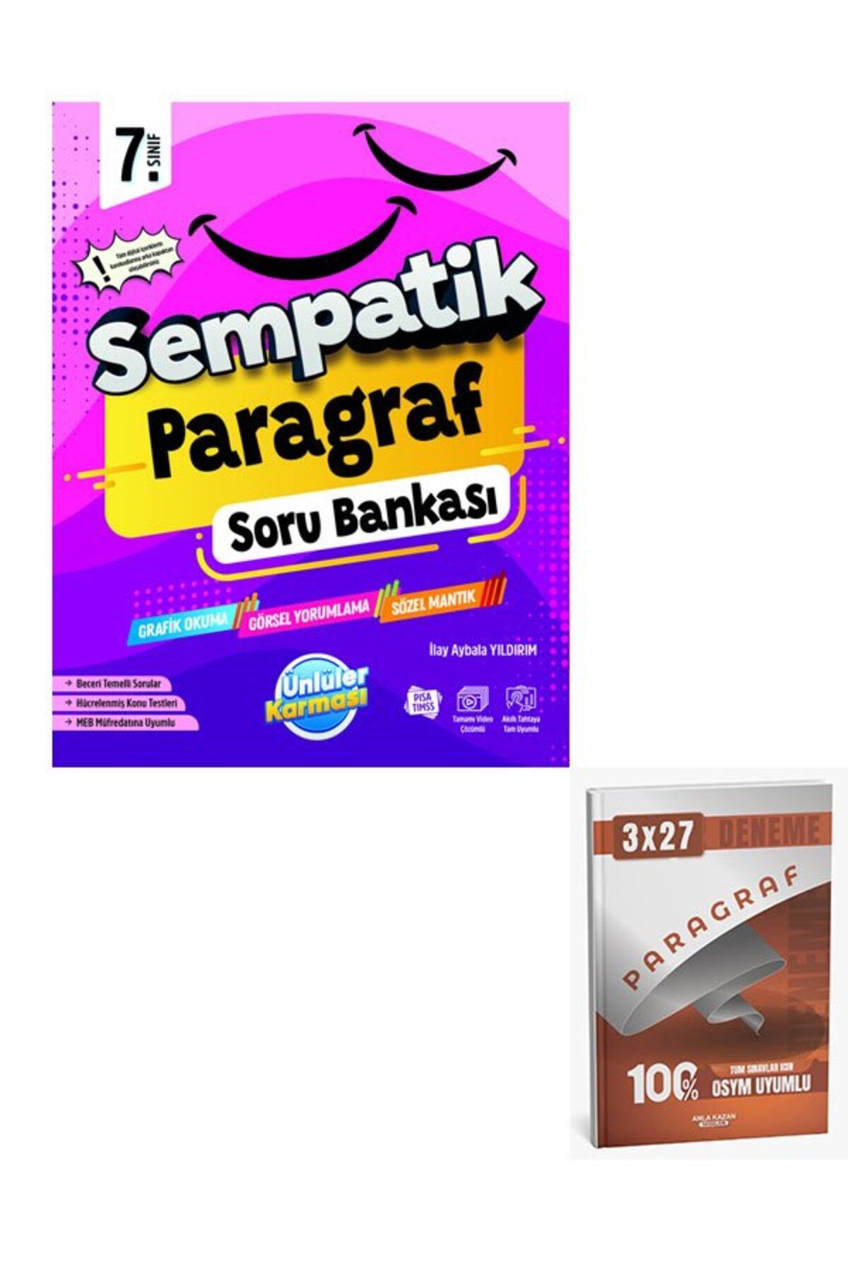 Anla Kazan Yayınları Ünlüller 2026 7.Sınıf Sempatik Paragraf Soru Bankası+Anla Kazan Paragraf