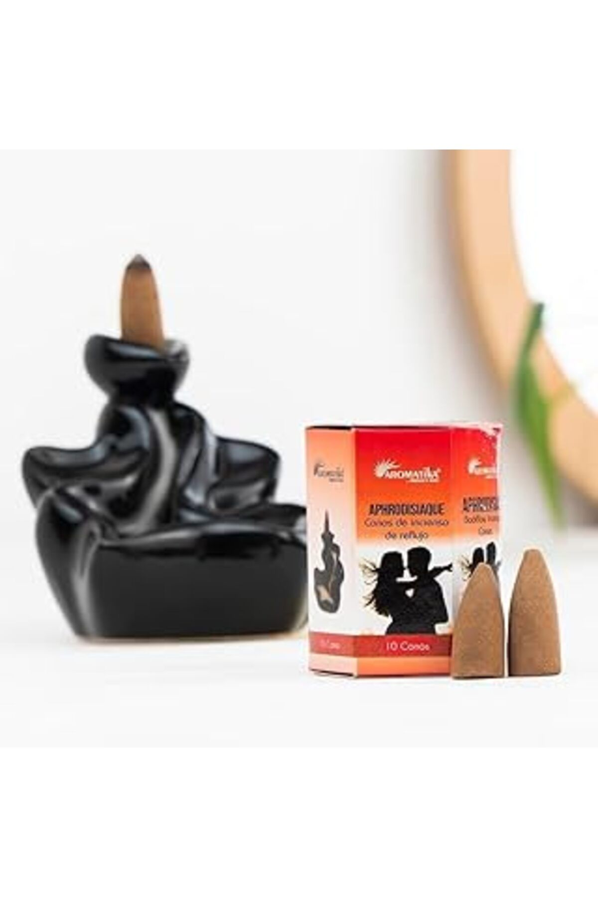ASİTAN Aromatika Doğal Konik Tütsüler (Şelale Geri Akışkanlı) || Backflow Incense Cones || (Aphrodisiac (A
