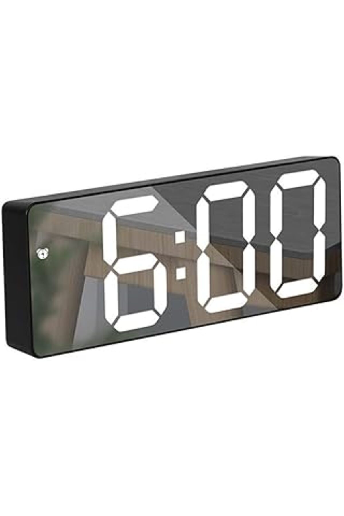 Qedii Alfalink Aynalı Led Dijital Masa Saati Termometre Alarm Takvimli Mod Ayarlı