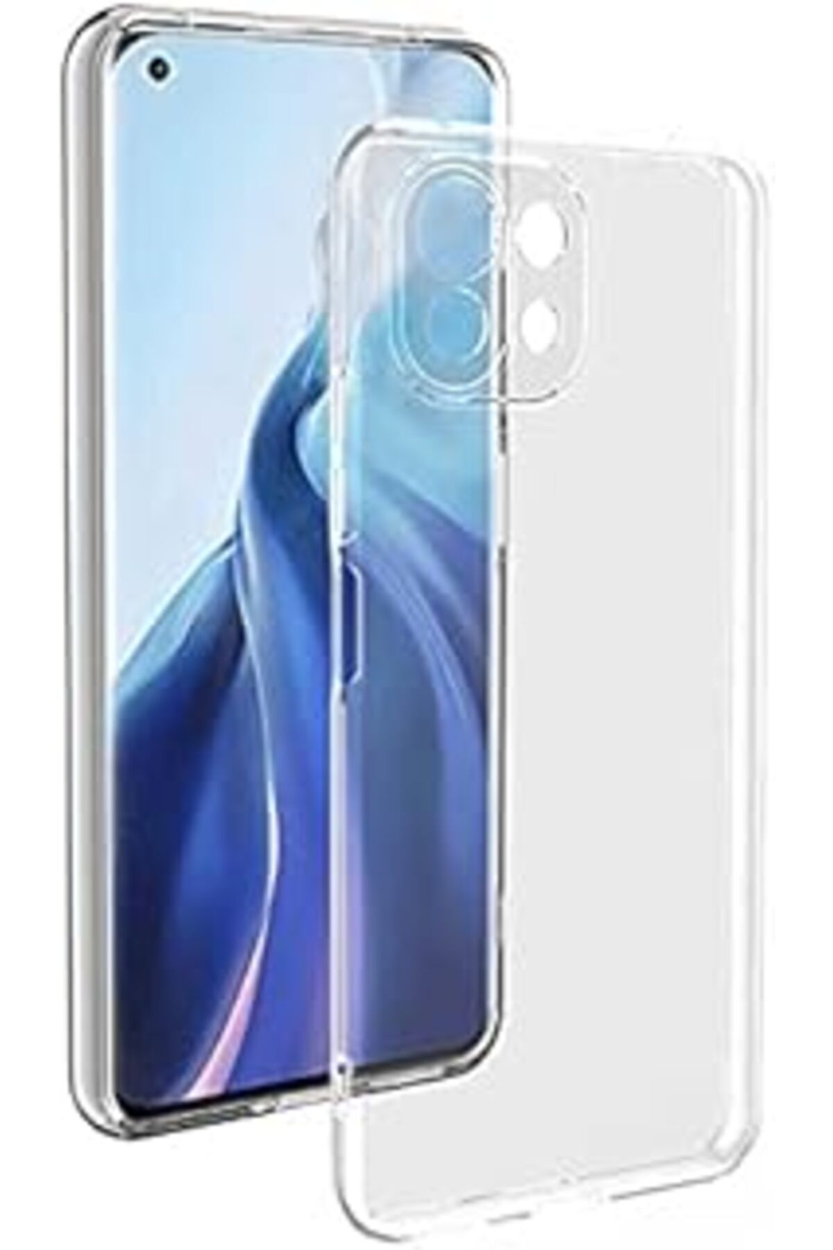 NETWORK ART Zore Xiaomi Mi 11 Lite Kılıf Zore Süper Silikon, Renksiz