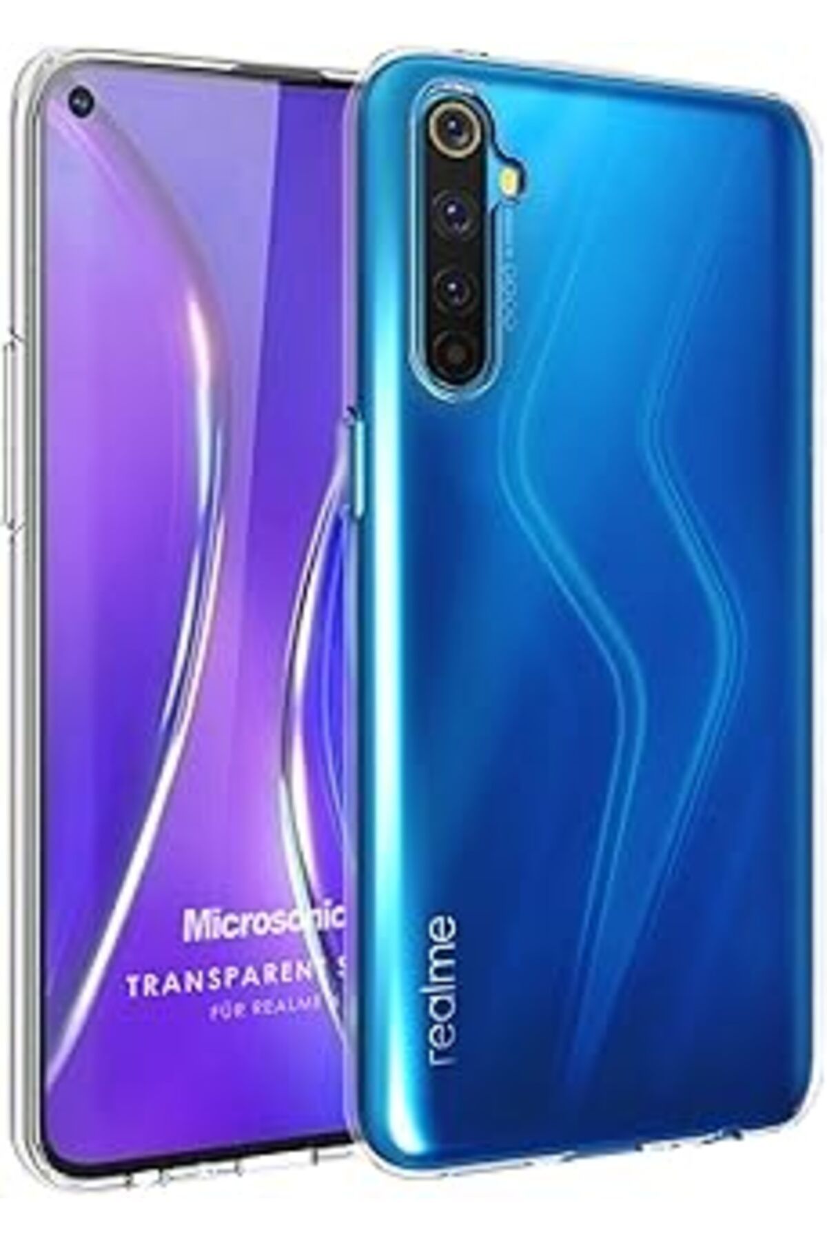 NETWORK ART Microsonic Realme 6 Için Kılıf Transparent Soft Beyaz [realme 6 Ile Uyumlu Kılıf - Şeffaf]