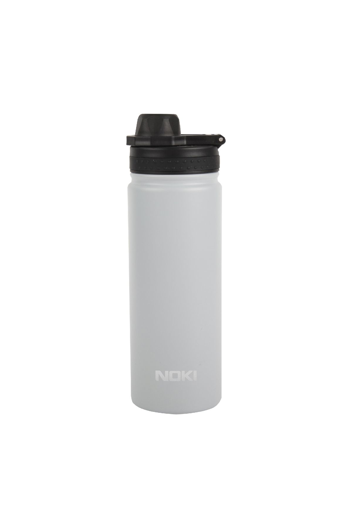 Noki Gri Çelik Matara Vidalı Kapak Taşıma Kulplu / 540 ML