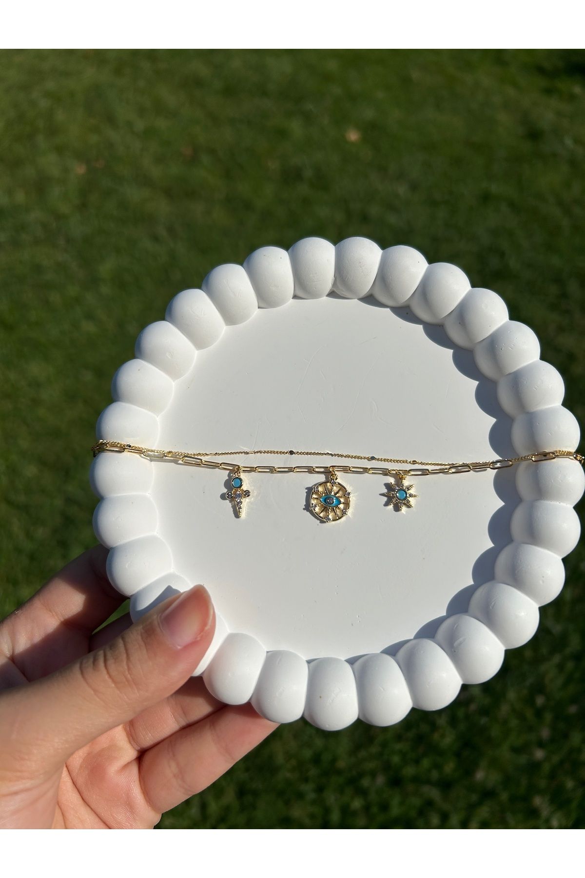 Cherrys Luxury Mavi Charm Bileklik