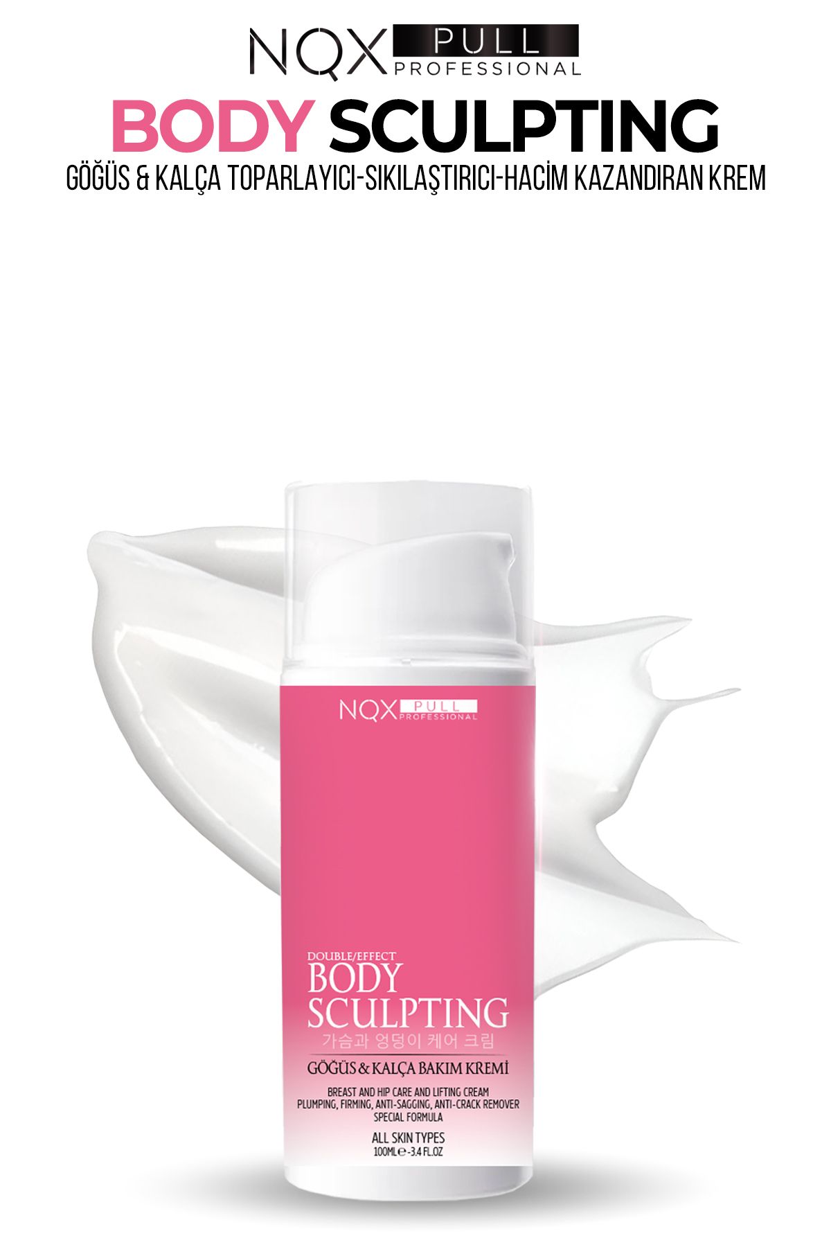 NQX PULL PROFESSIONAL Göğüs Ve Kalça Dikleştirici & Dolgunlaştırıcı ,Sıkılaştırıcı Yardımcı Bakım Kremi 100ml