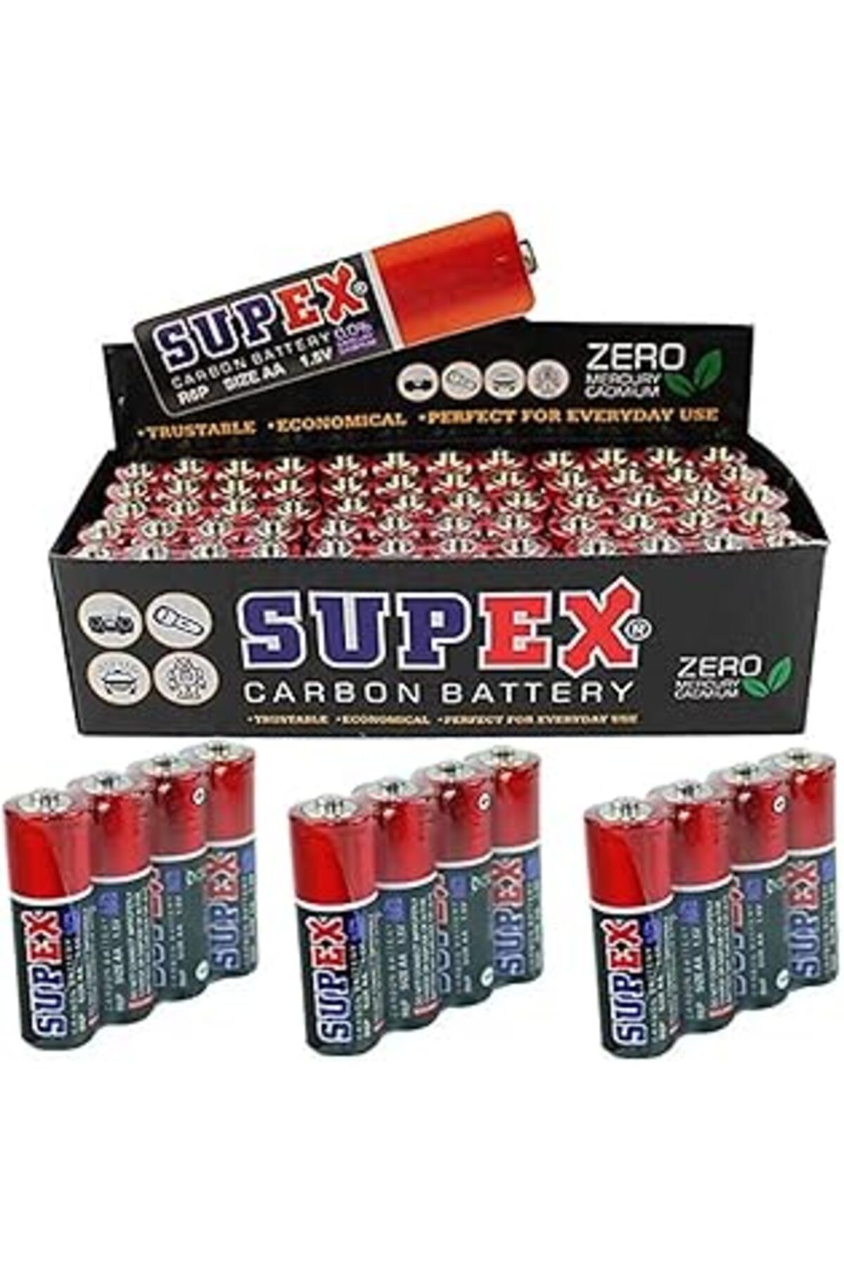 TBSProjects Supex R6 Aa Kalem Pil (60 ADET)