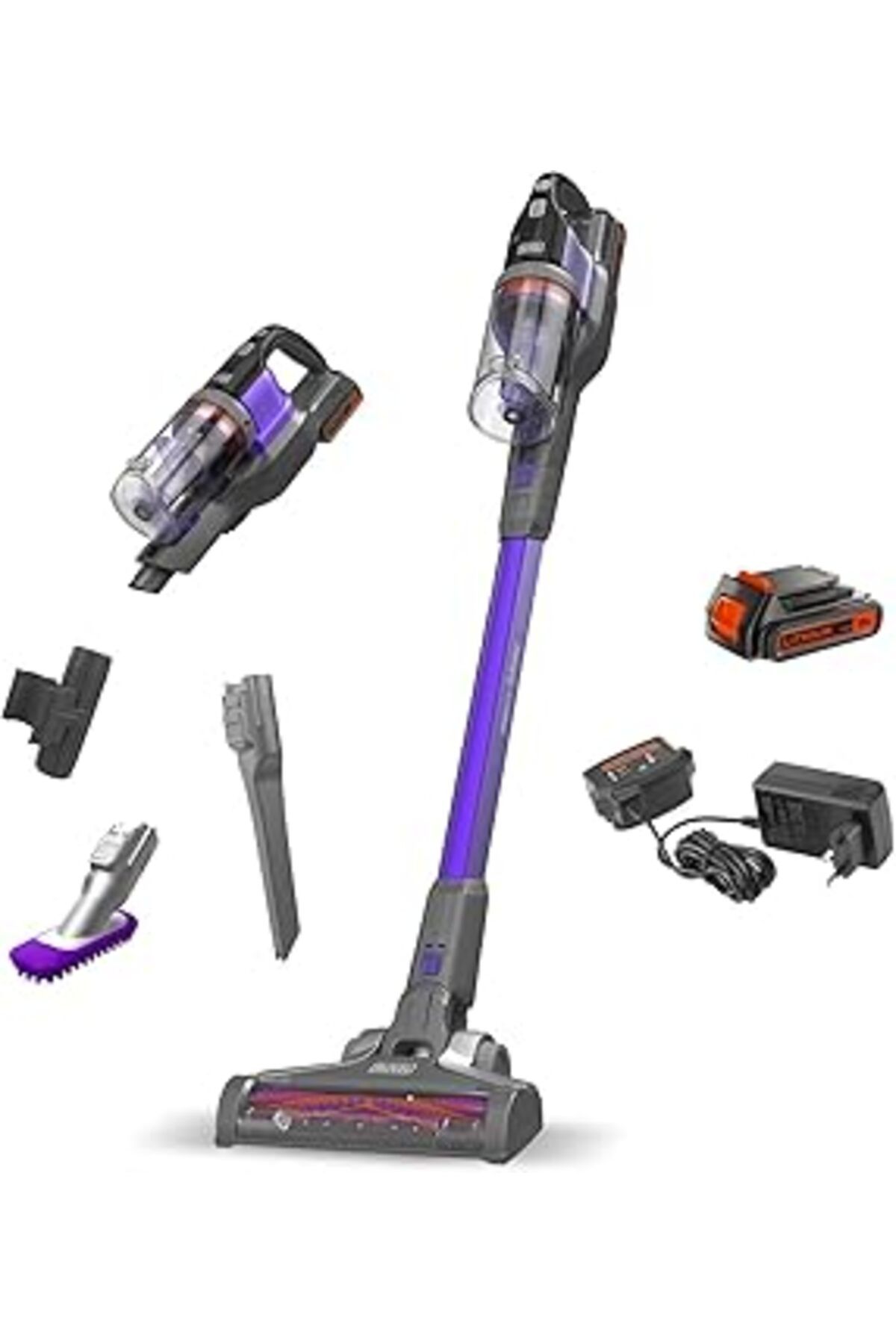 Pazarcan Black + Decker Bhfev182Cp-Qw 18 V 2 Ah 4'Ü 1 Arada Powerseries Extreme Evcil Hayvan Süpürgesi