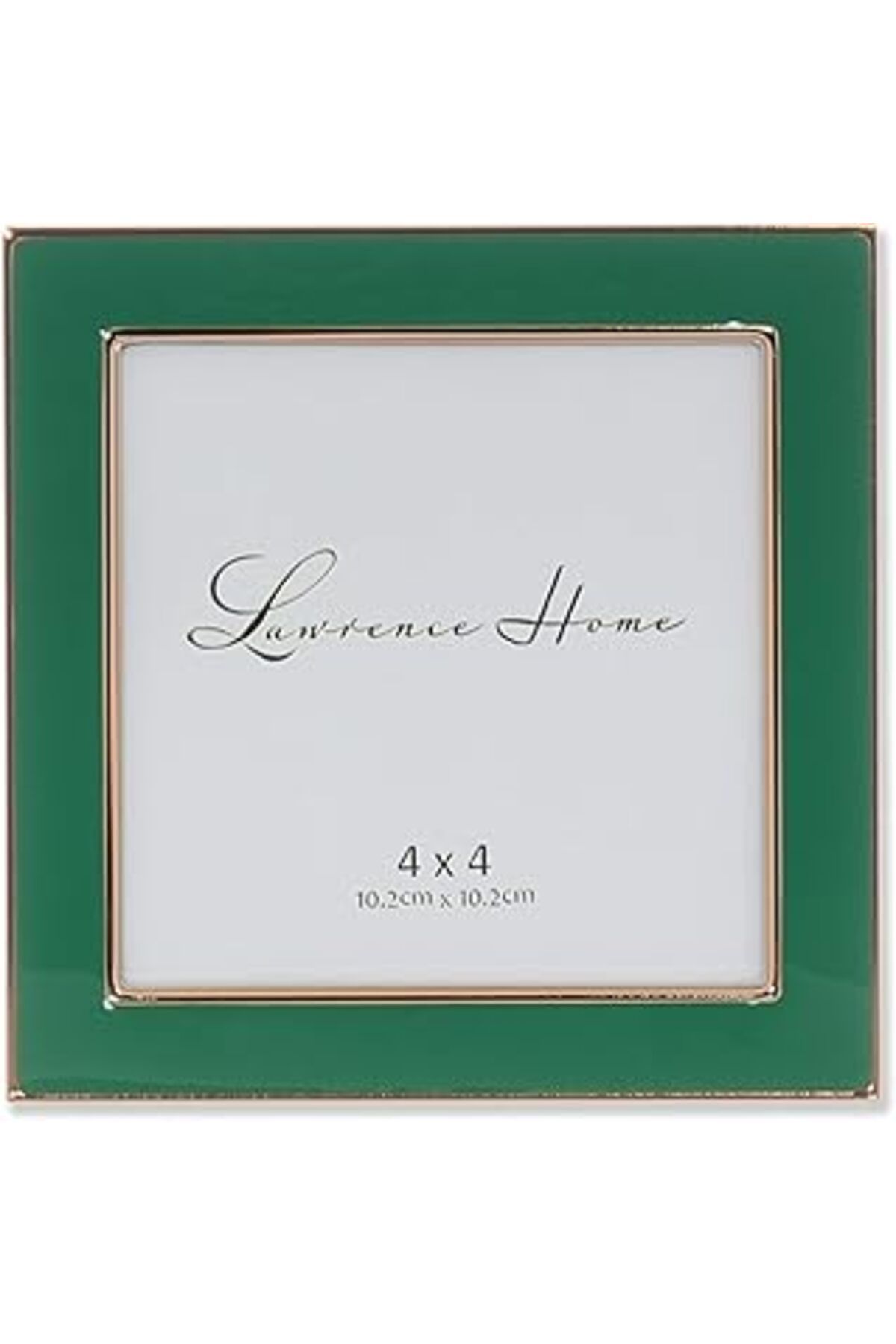 NETWORK ART Lawrence Frames 4X4 Altın Metal Ve Yeşil Emaye Resim Çerçevesi
