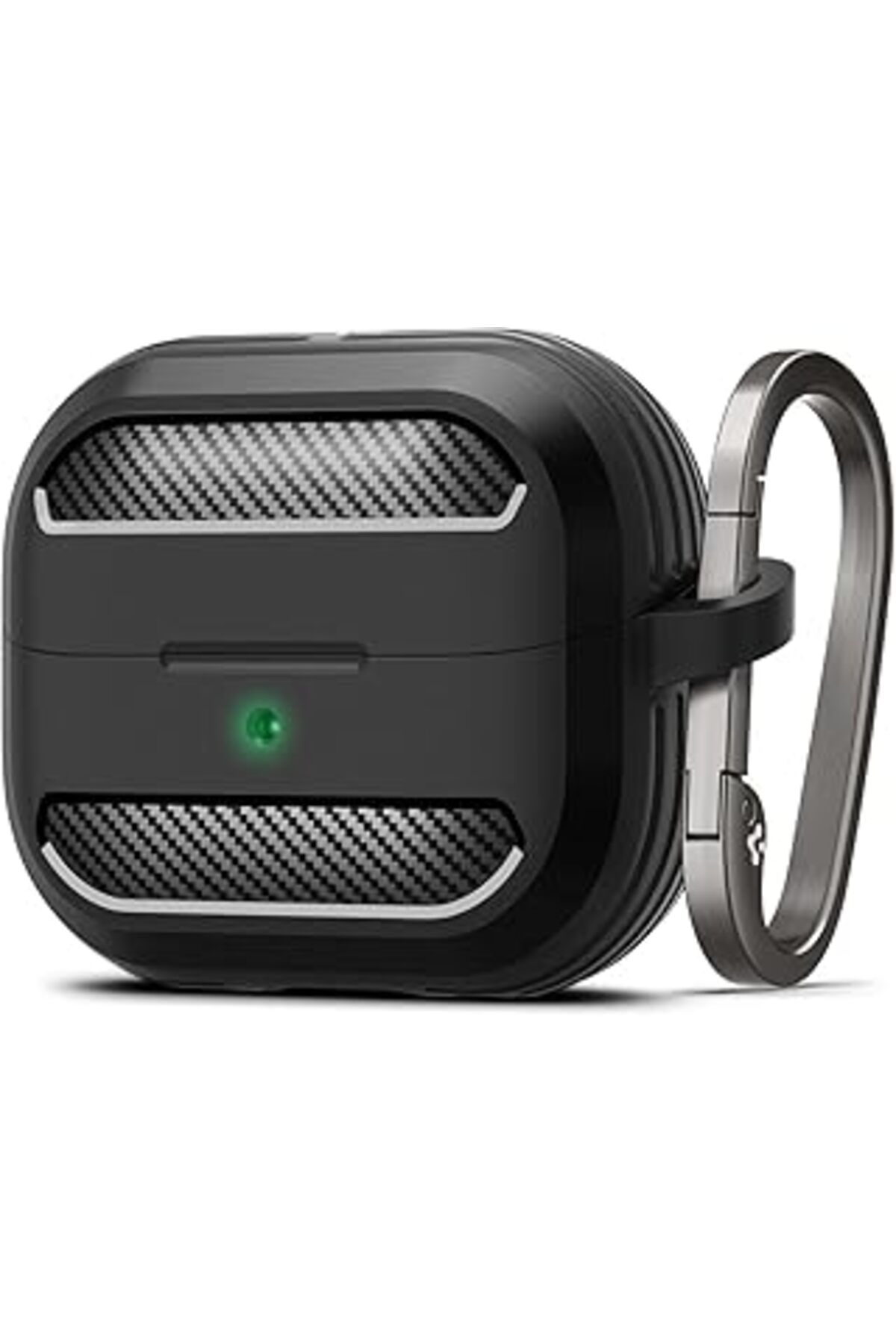 Mu Art Ahşap Galaxy Buds 3/3 Pro Kılıf Rugged Armor Matte Black - Acs08330