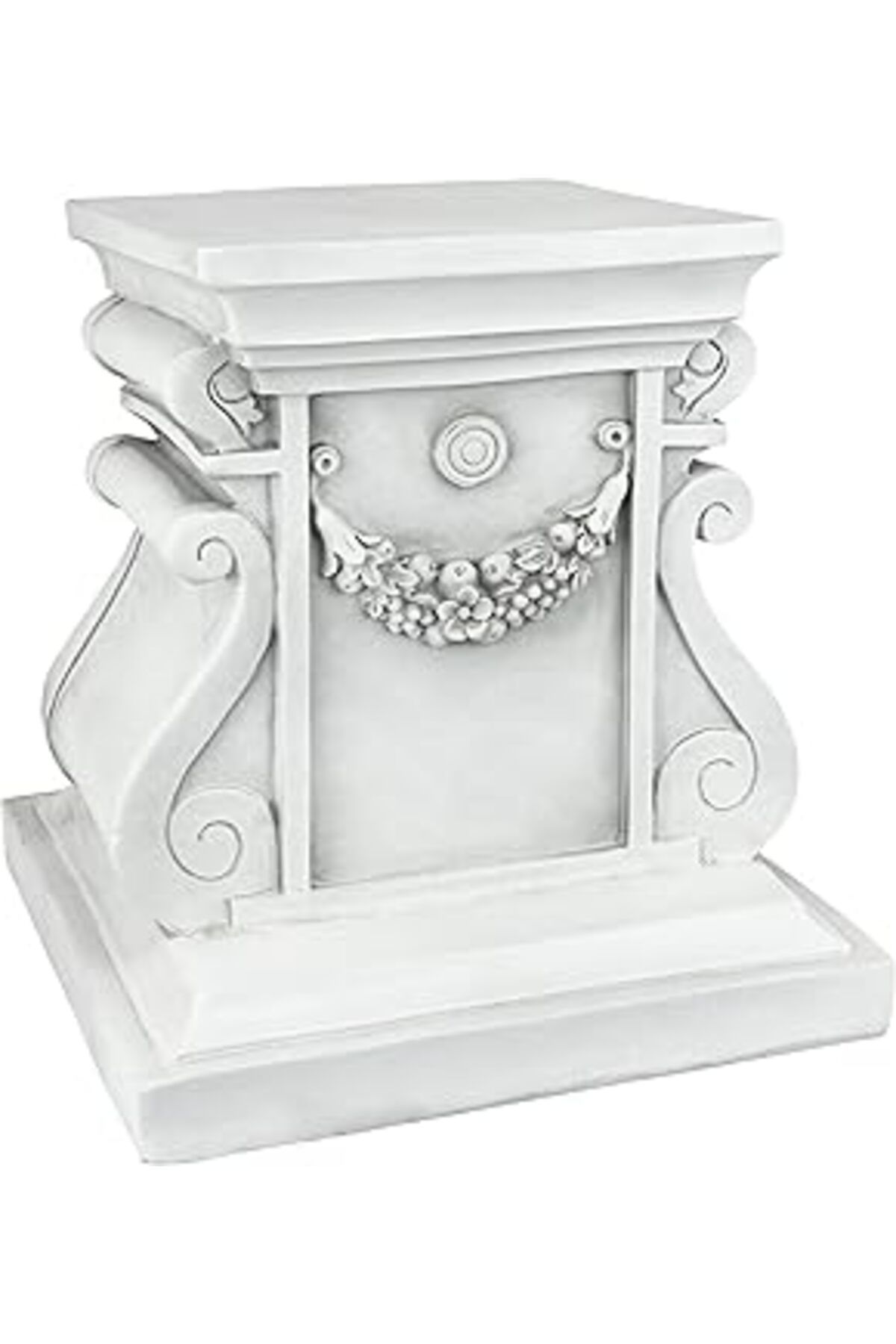 ASİTAN Design Toscano Ng314105 Klasik Heykel Bahçe Süpürgeliği Taban Yükseltici, Orta, Antik Taş Kaplama