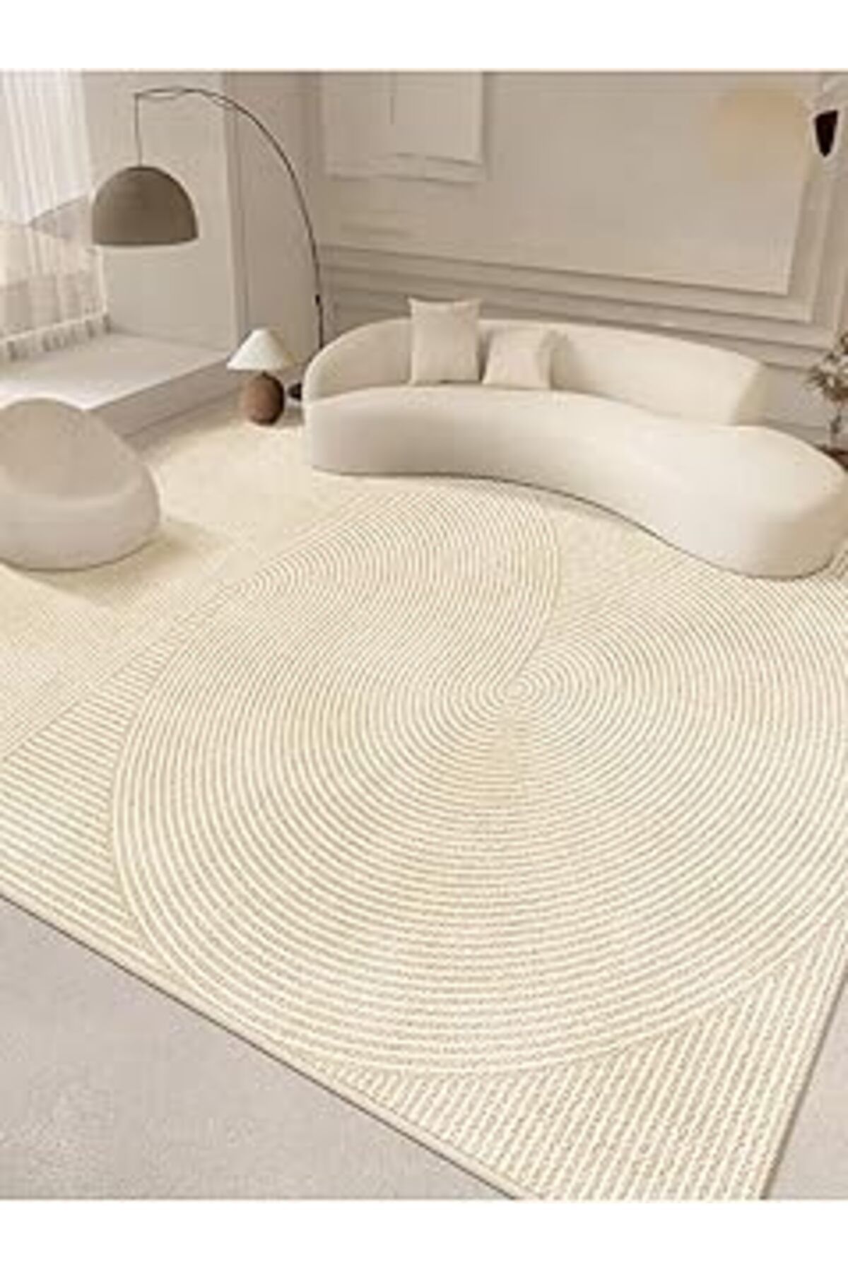 ASİTAN Kaymaz Tabanlı Salon Halısı Koridor Halısı Mutfak Halısı Modern Desen Sade Halı Mir-01 50x80mir013