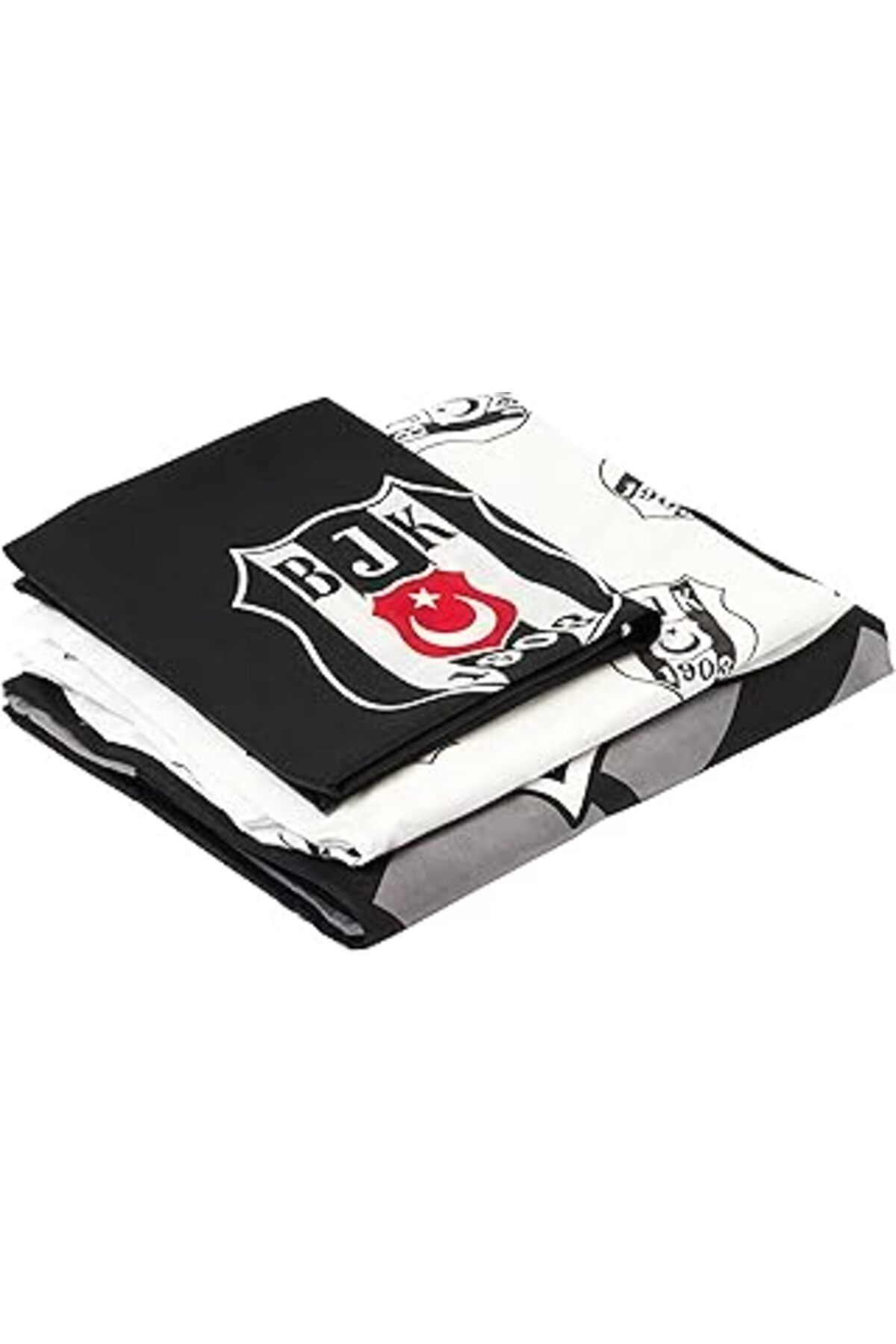 Qedii Siyah Logo Lisanslı Logo Baskılı%100 Pamuk Nevresim Takımı, Çok Renkli, Tek Kişilik (Nevresim: 160X