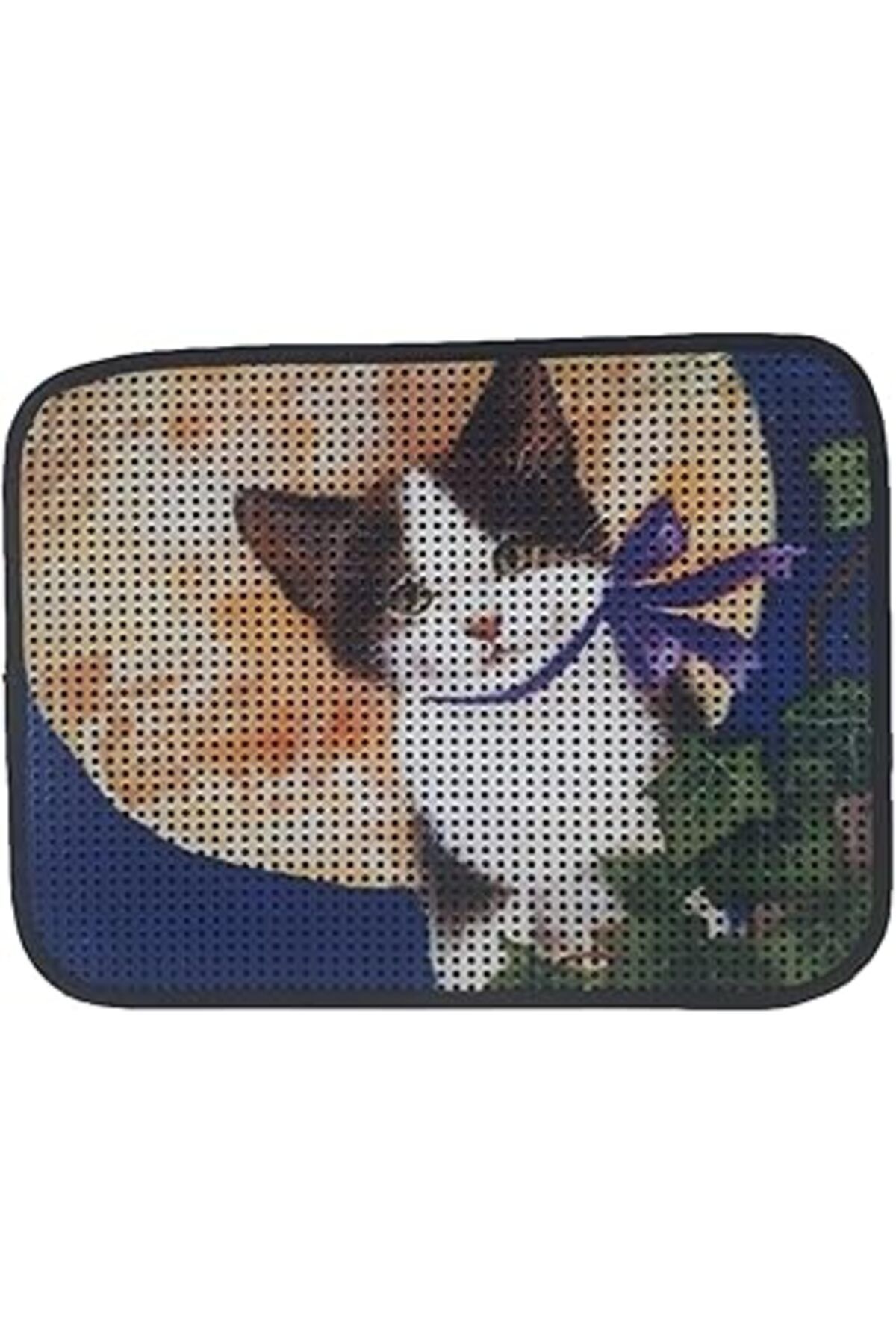 NETWORK ART Miapet Elekli Desenli Kedi Tuvalet Önü Paspası 60 X 45 Cm Dolunay