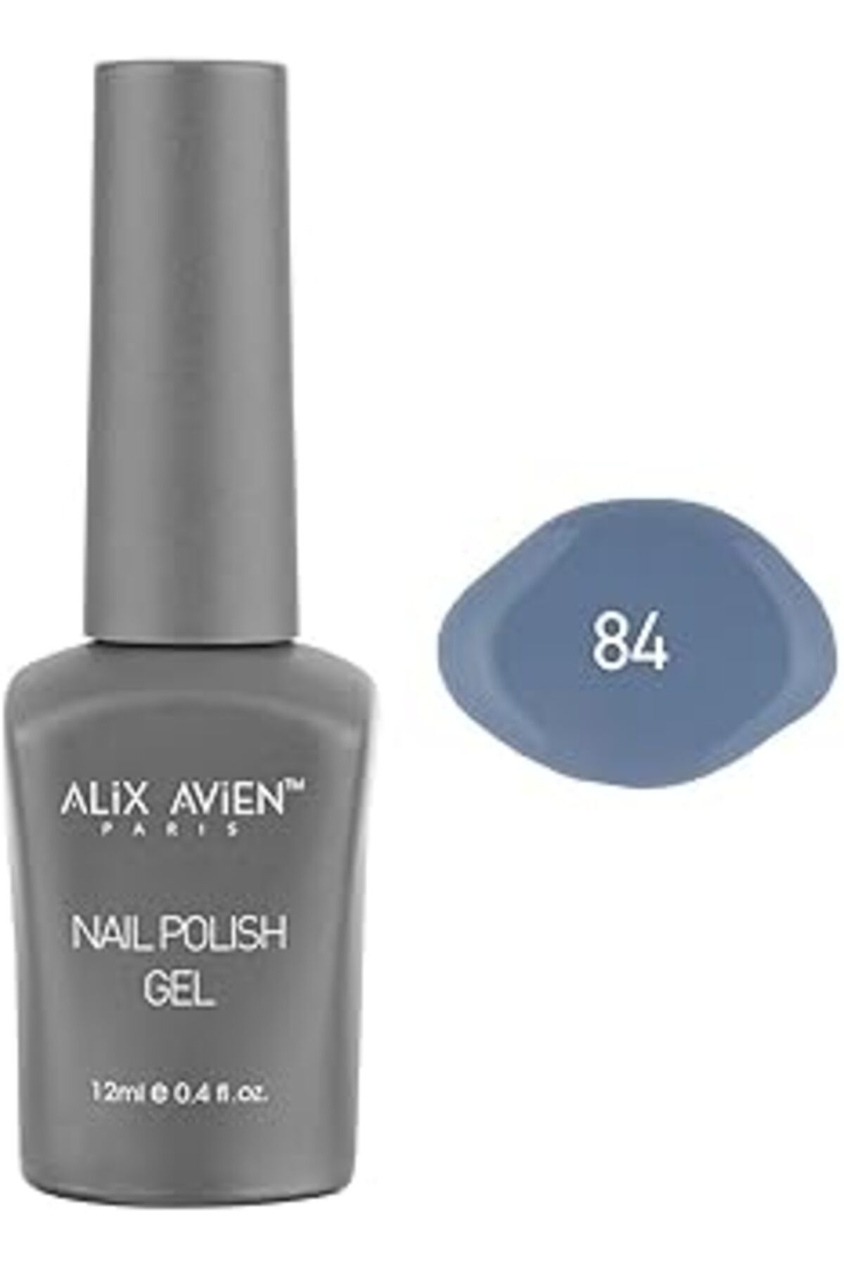 Qedii Alix Avien Mor Mavi Kalıcı Oje 84-Yoğun Renk Veren Jel Oje 12 Ml-Nail Uv Gel Polish 84