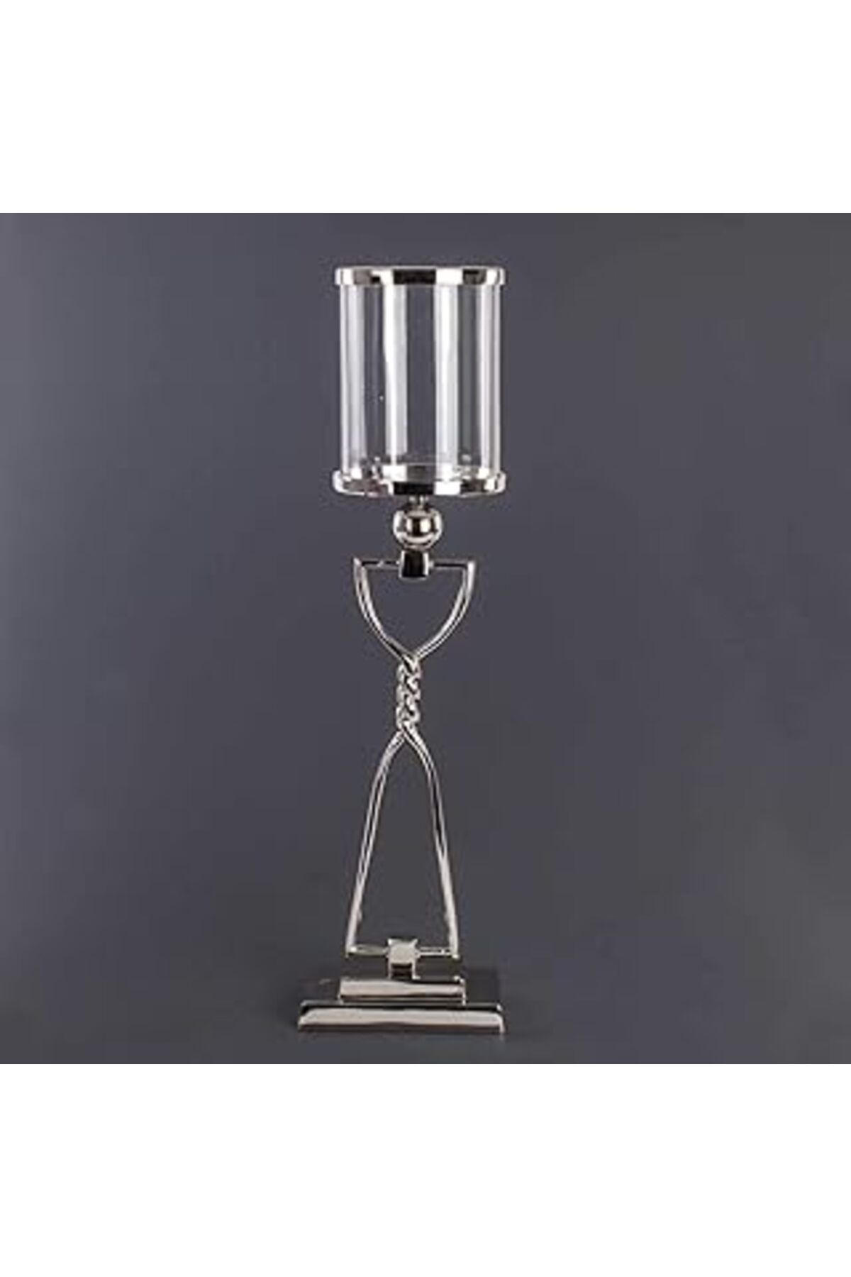 NETWORK ART Euro Flora Bzefl16135 Metal Ayaklı Cam Mumluk 16X73 Cm