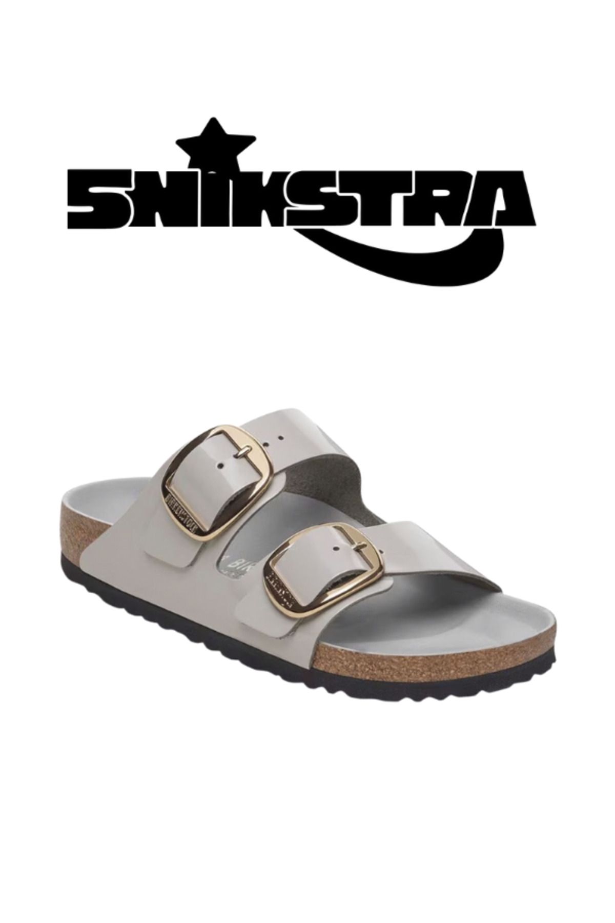Birkenstock ARIZONA BIG BUCKLE NL HIGH SHINE Natural leather 1029391 - Snikstra