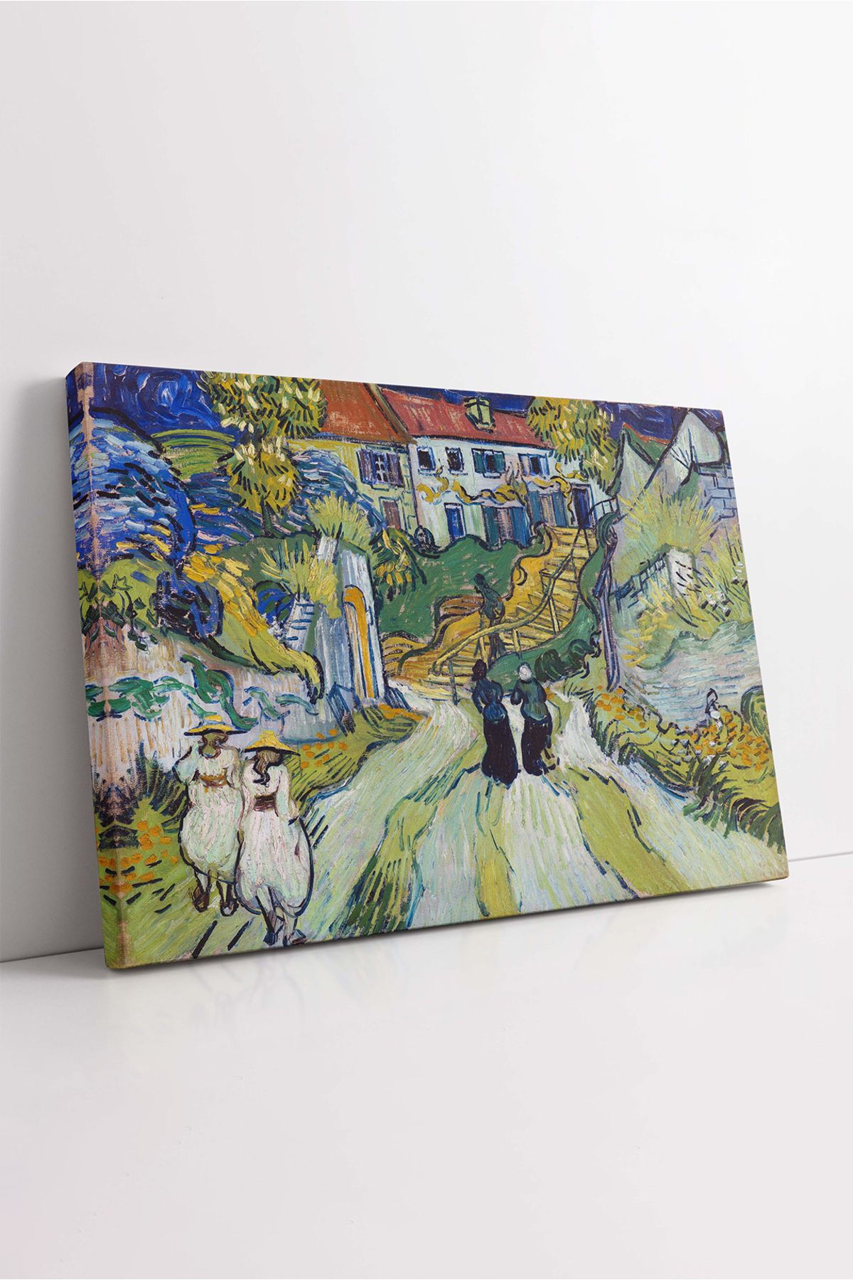 KOSS Dijital Vincent Van Gogh Merdivenler Kanvas Tablo, Klasik Eser Tablo, Premium Kalite, Modern Tablo