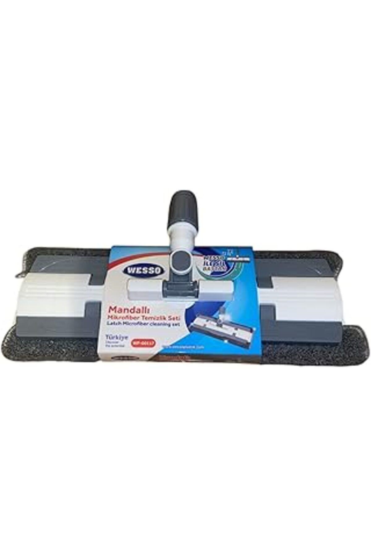 ASİTAN Wesso Mandallı Mikrofiber Temizlik Seti, Geniş Yüzey Temizleyici, Profesyonel Zemin Mop Sistemi, Gr