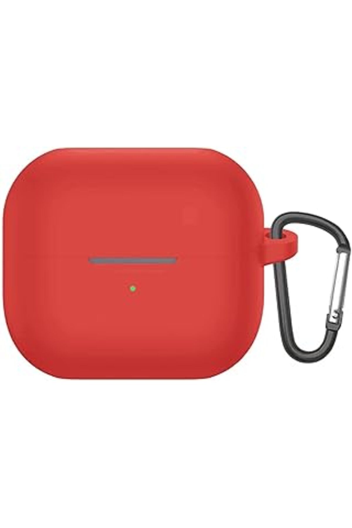 NETWORK ART Microsonic Samsung Galaxy Buds 3 Kılıf Askılı Mat Silikon Kırmızı [galaxy Buds 3 Ile Uyumlu Kılıf -