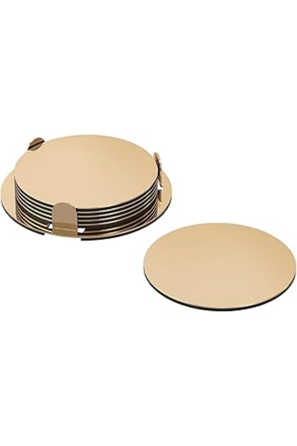 ASİTAN Glattis Altlıkları Tutuculu Pirinç Renk 6 Paket Boyut 7,62 Cm 503.430.05