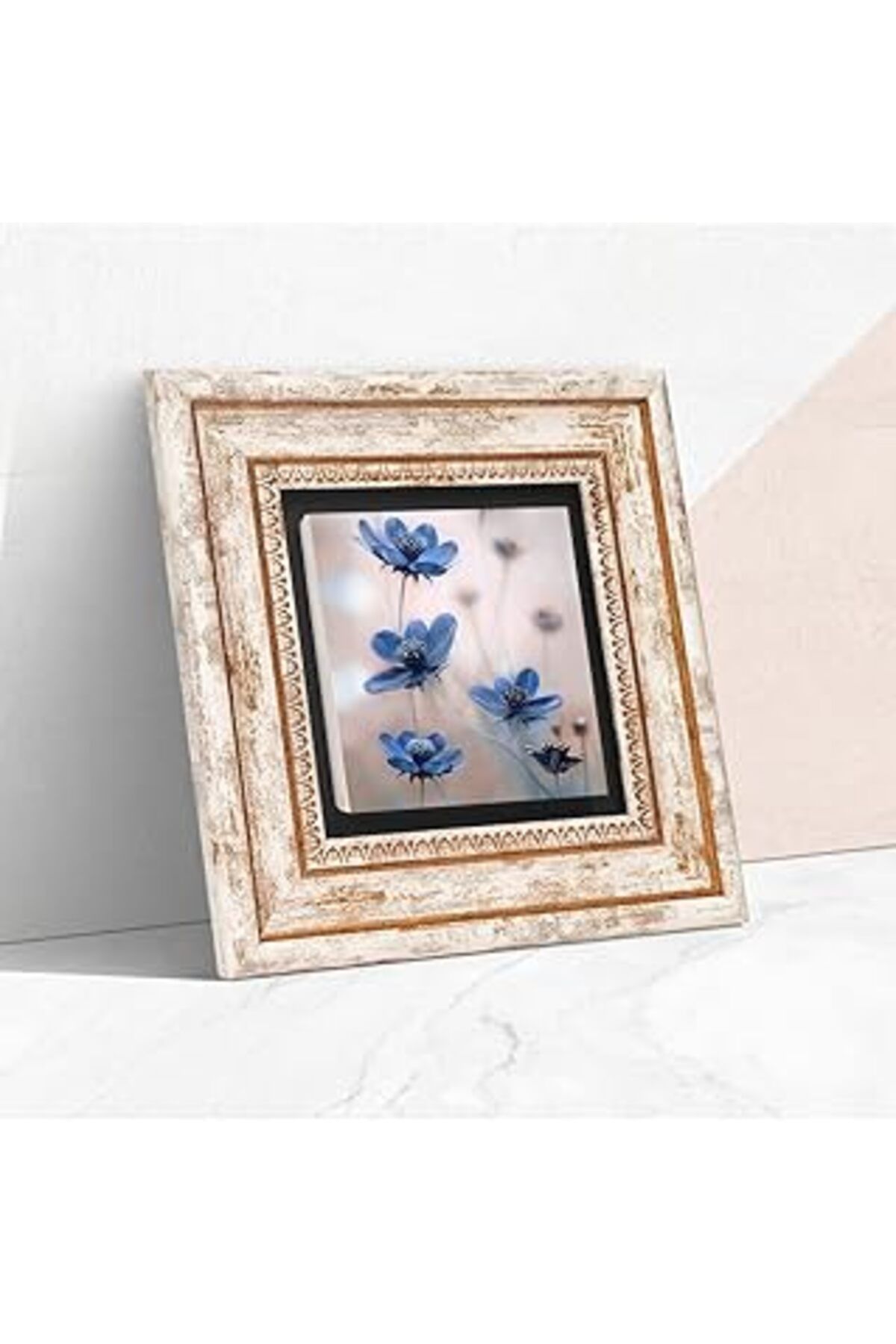 ASİTAN Pinecone Kelebeğin Rüyası Taş Duvar Tablosu - Çerçeveli Taş Tablo - Dekoratif Duvar Sanatı - Modern