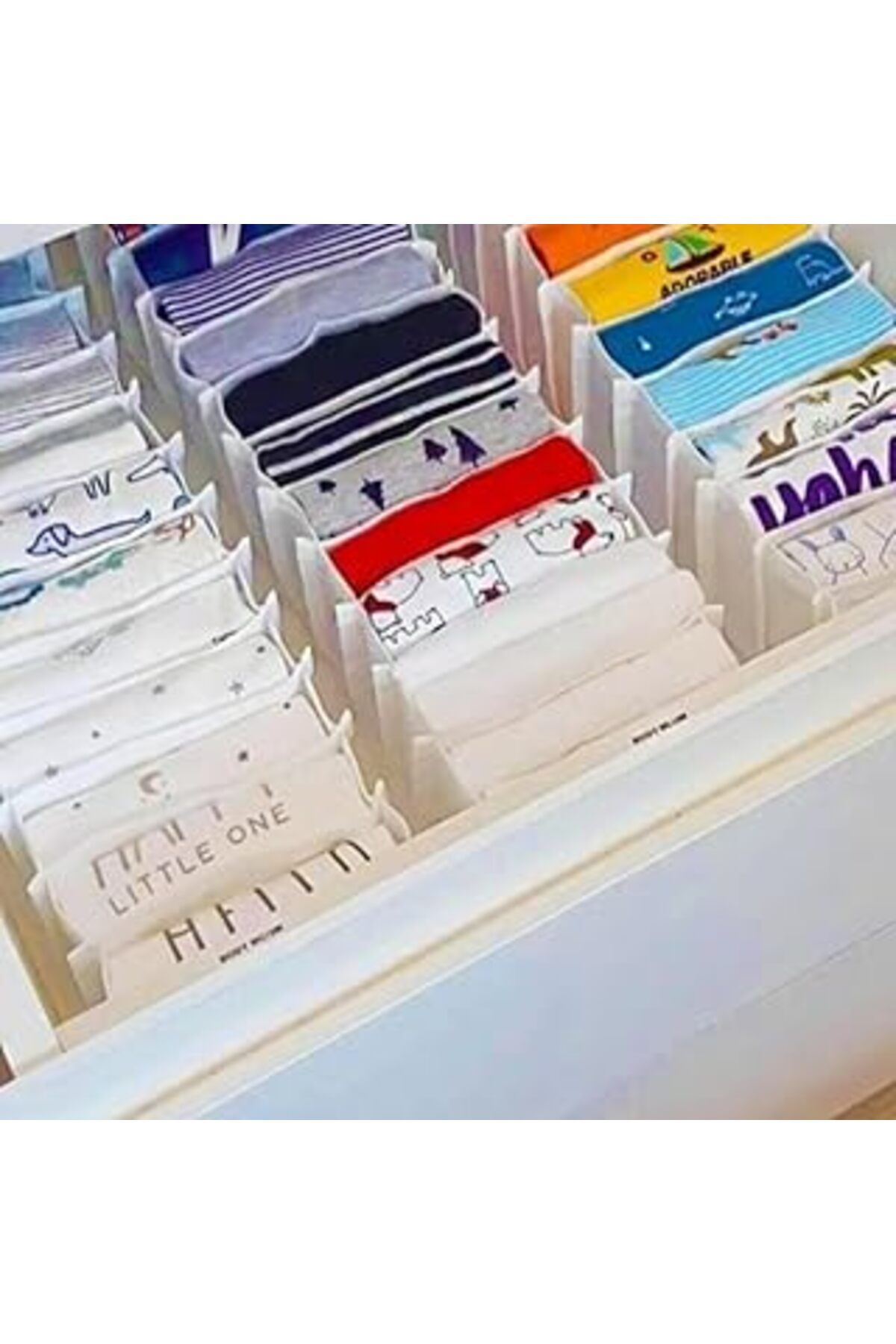 Qedii Aee® 3 Adet 11 Gözlü Çekmece İçi Düzenleyici Organizer Çorap İç Çamaşırı Tişört Boxer