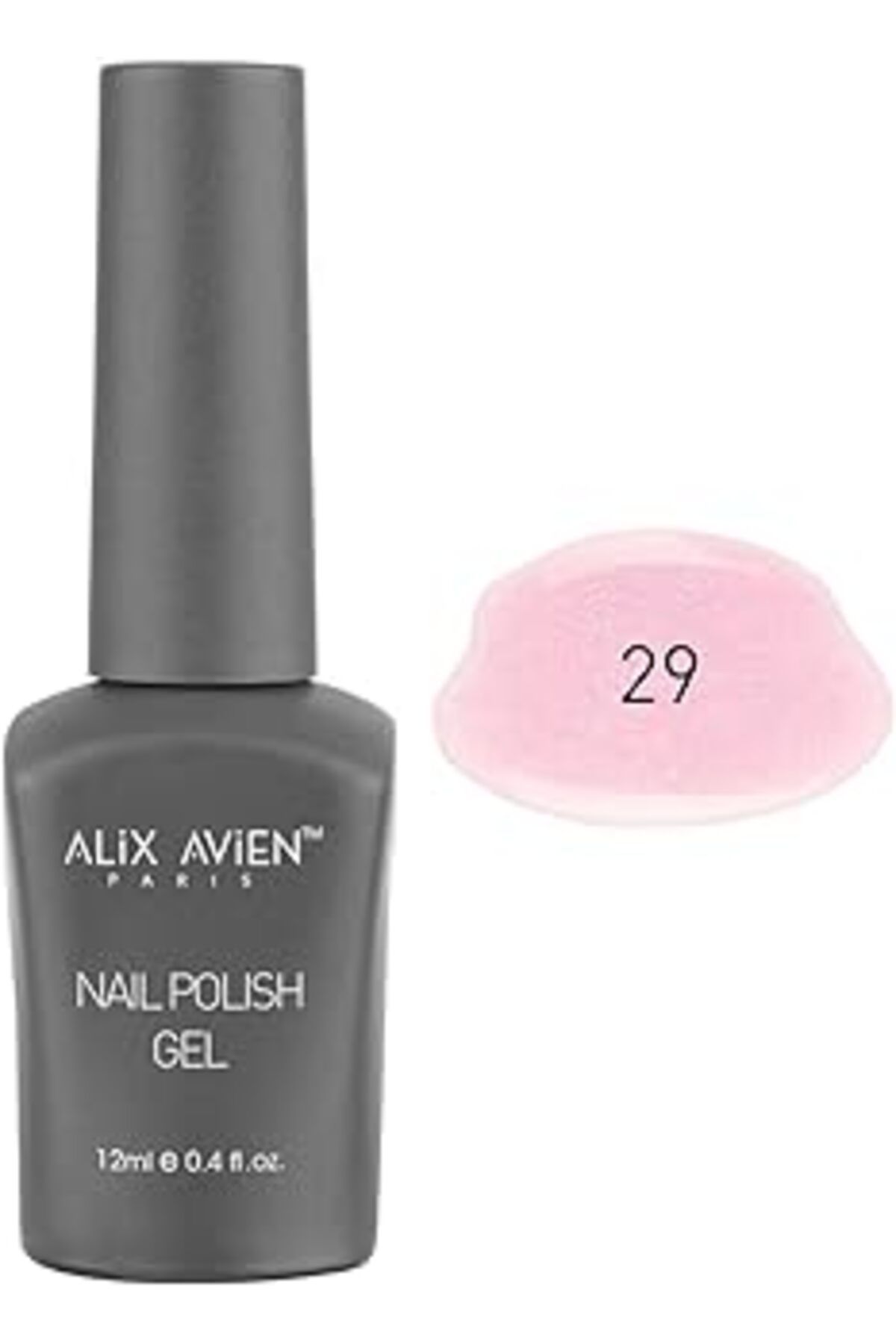 Pazarcan Alix Avien Uv Kalıcı Işıltılı Pembe Jel Oje 29 - Gel Polish - 12 Ml