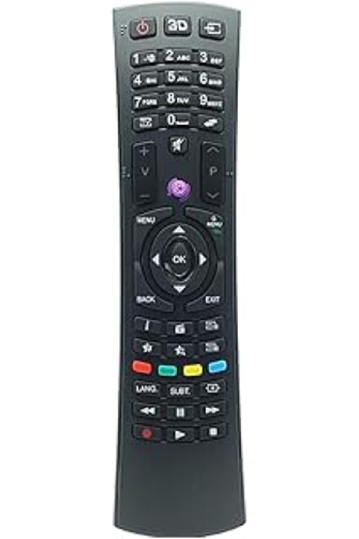 NETWORK ART Vestel 43Fa9000 Smart Led Tv Kumandası 3D Tuşlu Mor Tuş