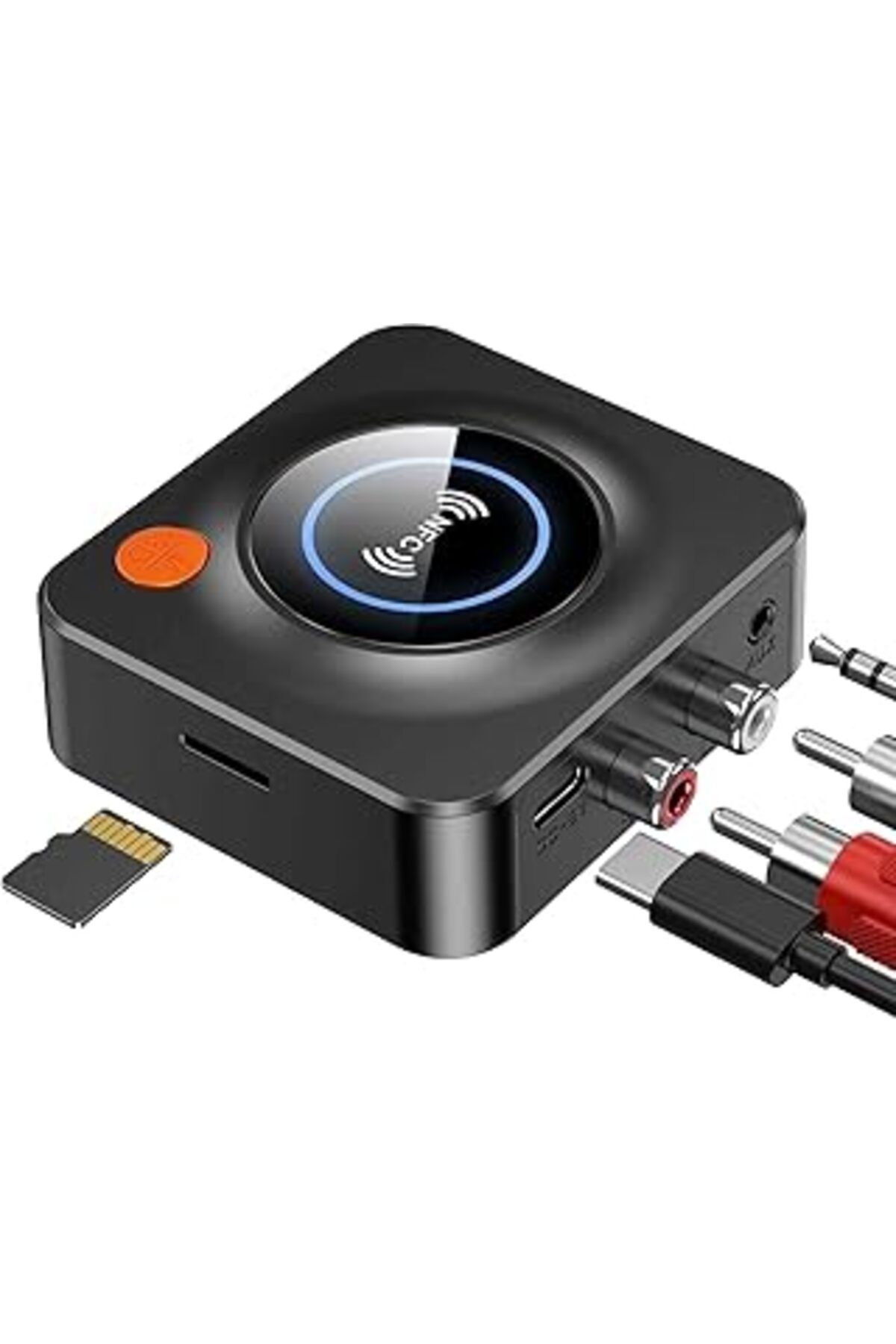 Qedii Bluetooth Alıcısı, Hi-Fi Bluetooth Adaptörü, Hoparlörler Blue Tooth Alıcısı, Ev Stereo Sistemi (3,5