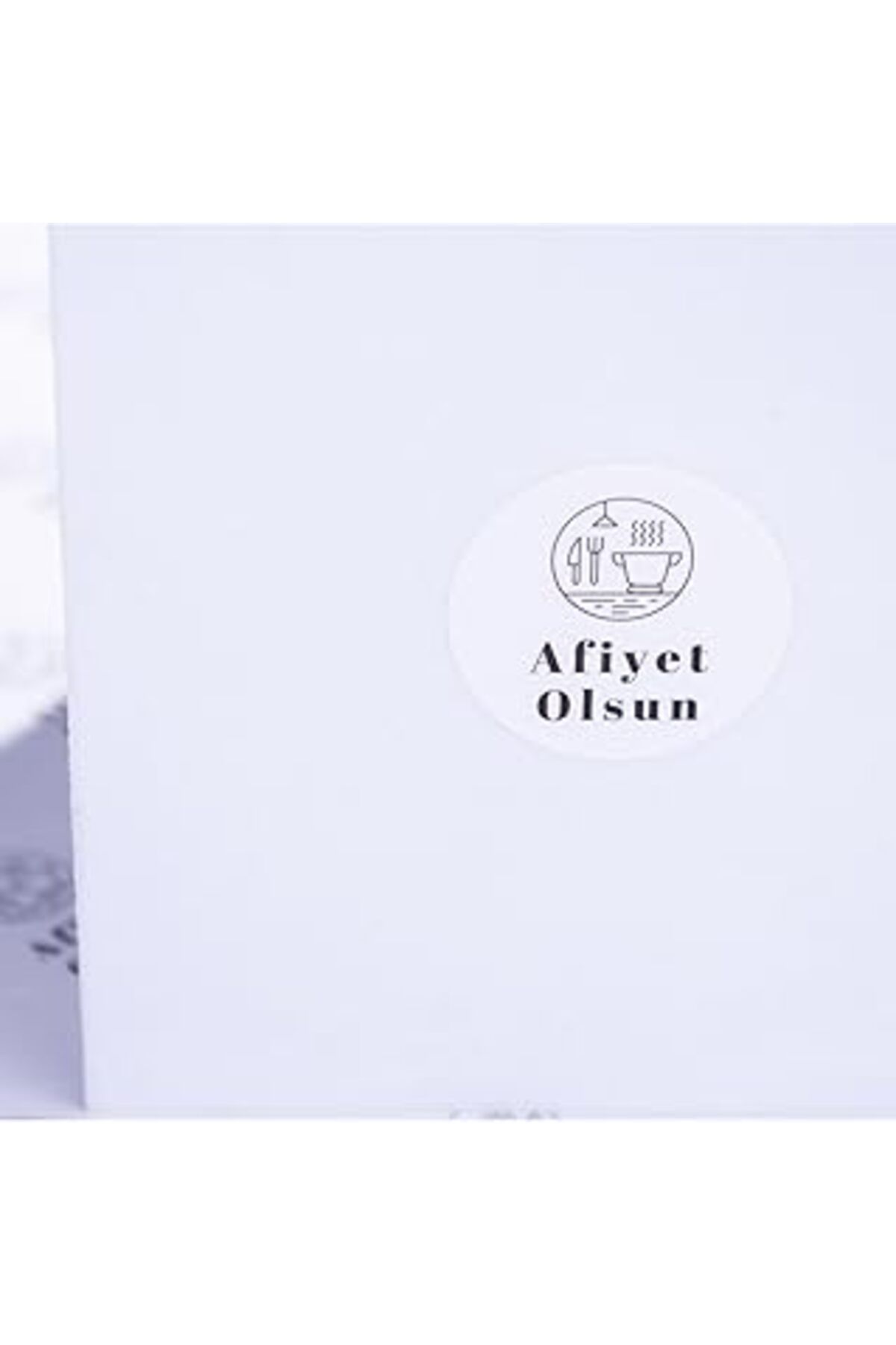 NETWORK ART Bimotif Paketlemeye Özel 350 Adet Sticker, Afiyet Olsun