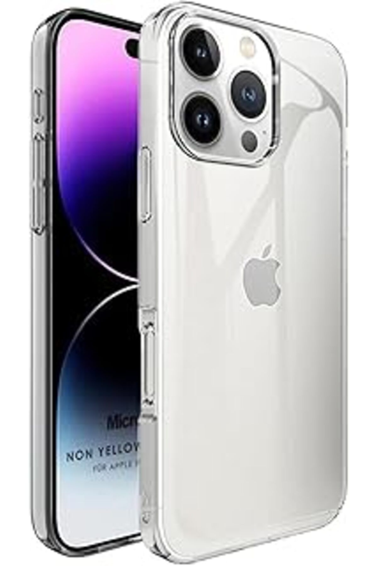 Qedii Microsonic Apple Iphone 16 Pro Max Kılıf Non Yellowing Crystal Clear Sararma Önleyici Kristal Şeffa
