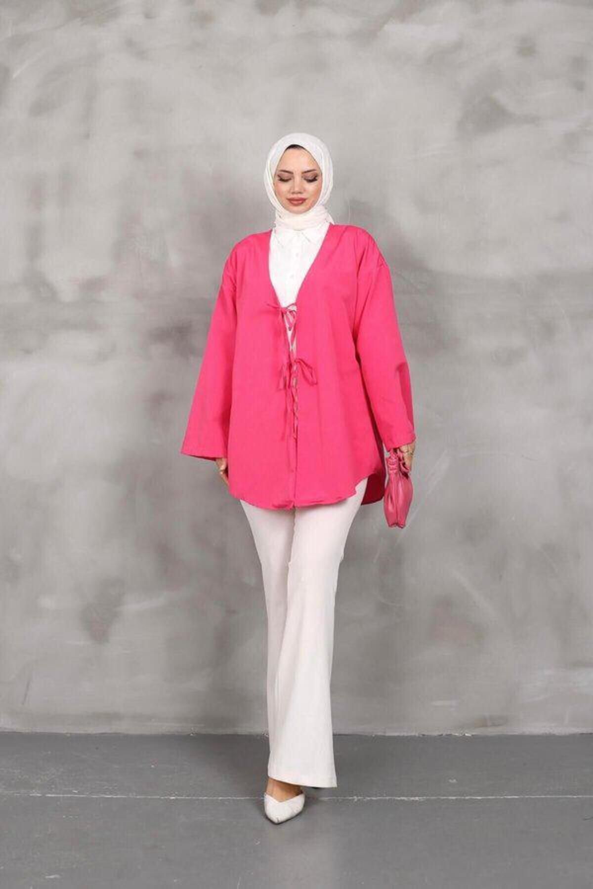 Rema önü bağlamalı kimono