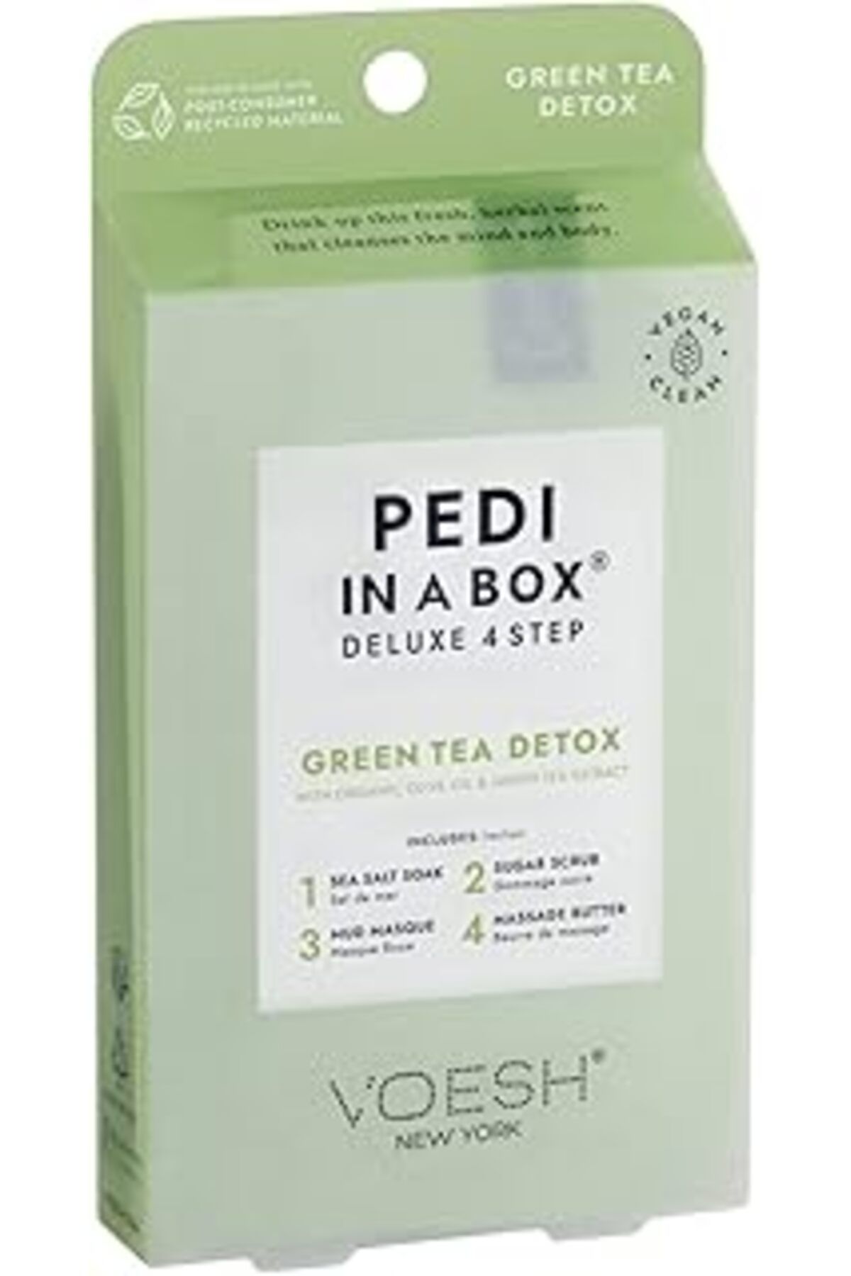 TBSProjects Voesh Pedi In A Box Deluxe 4 Adımlı Pedikür Seti Yeşil Çay