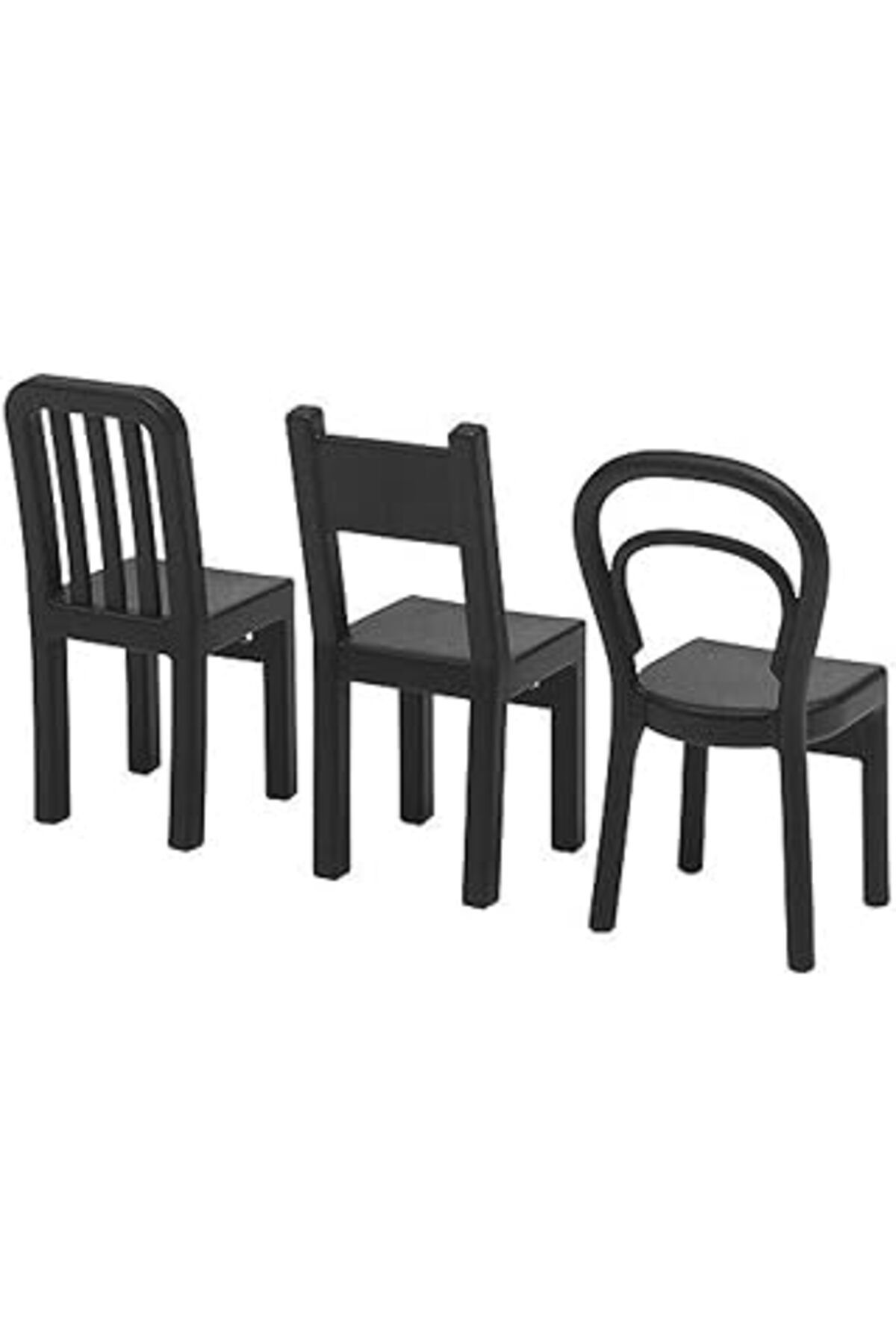 ASİTAN Fjantig Sandalye Kancası 12 X 6 Cm, 3'Lü Paket, Siyah