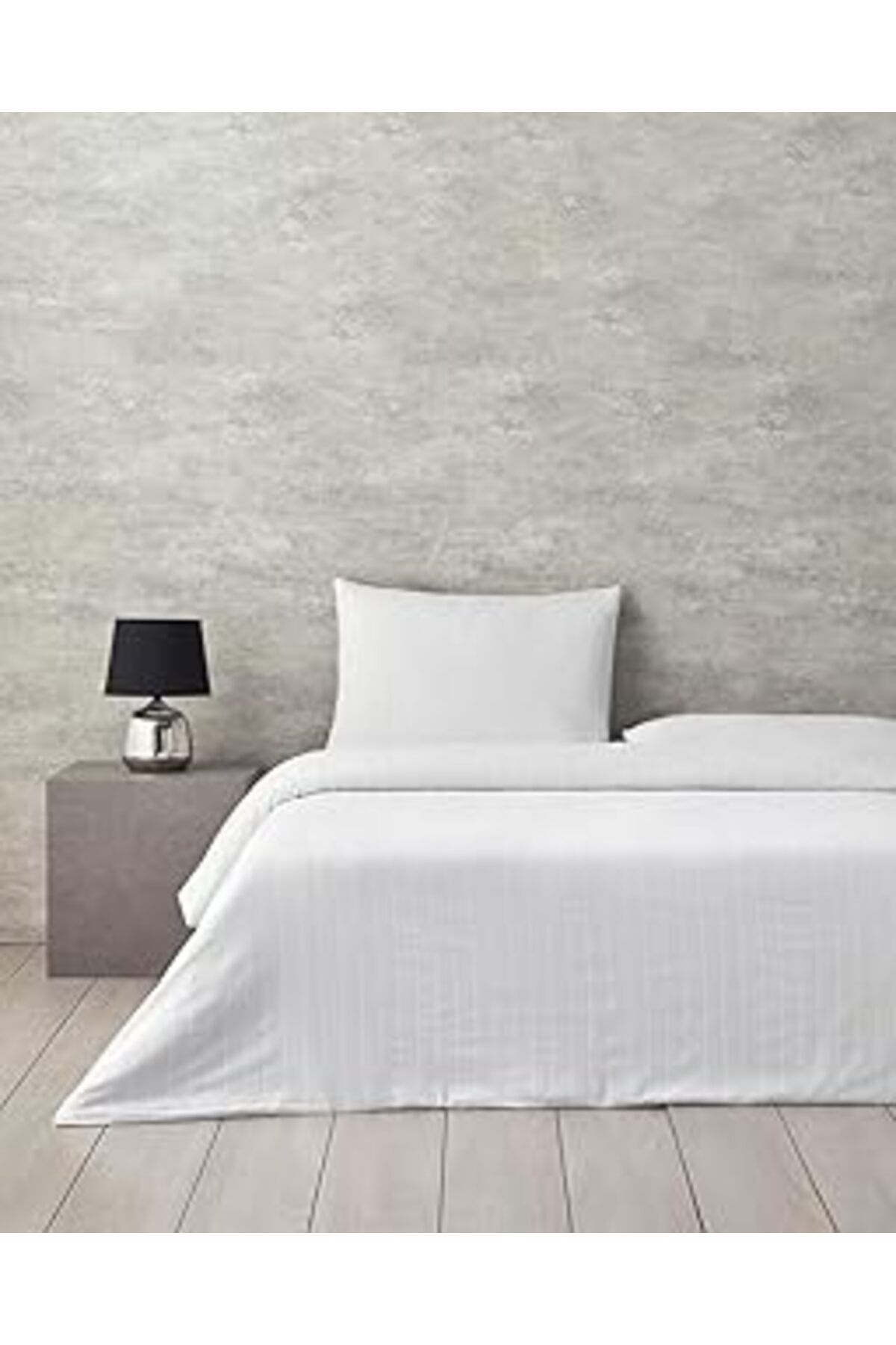 Mu Art Ahşap English Home Diamond Tek Kişilik Nevresim Takımı Beyaz
