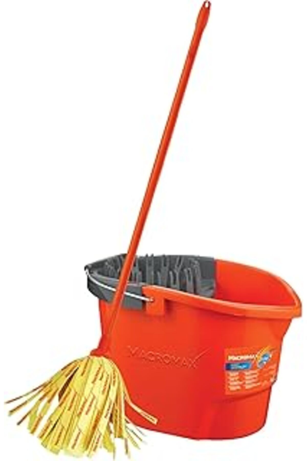Qedii Macromax First Pratik Sıkmalı Paspas Seti Yüksek Emici Şerit Mop Ve Kova