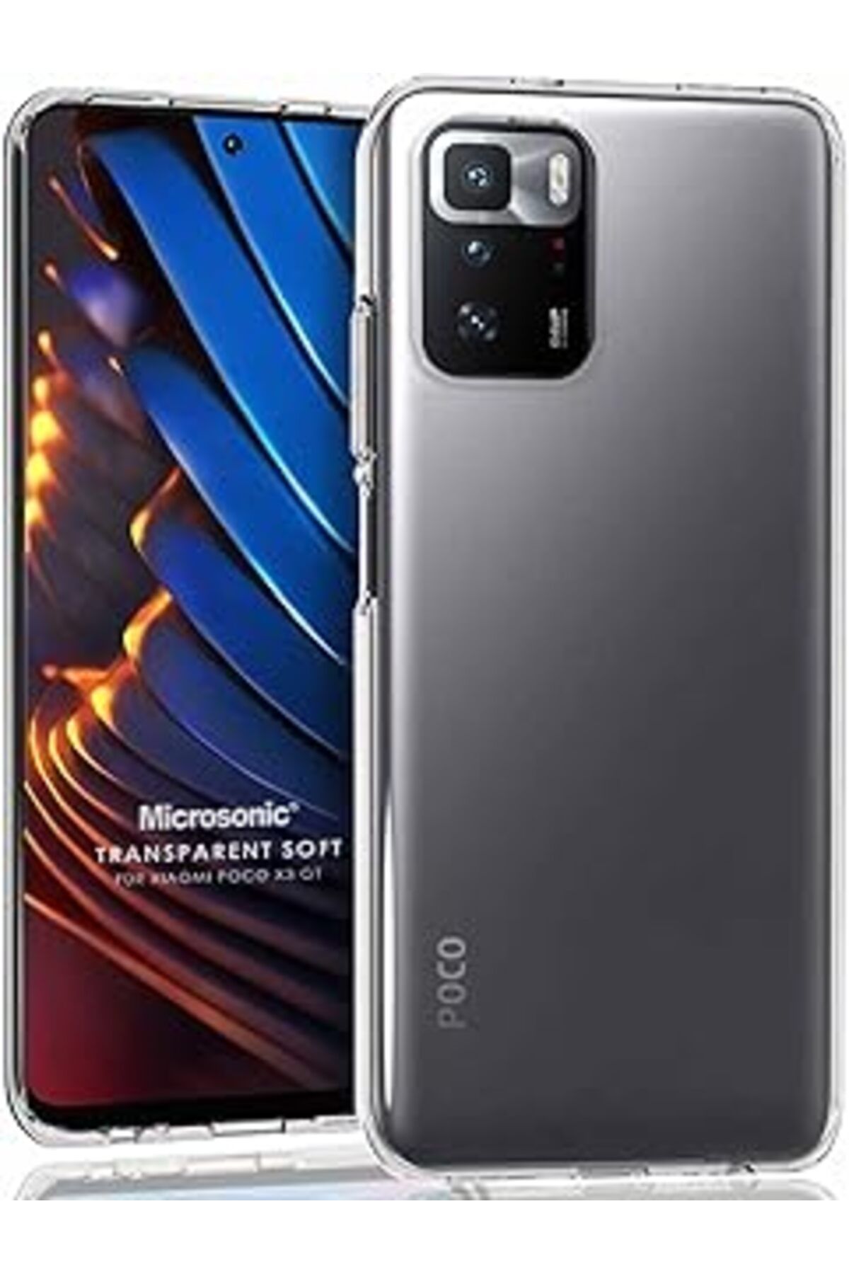NETWORK ART Microsonic Xiaomi Poco X3 Gt Için Kılıf Transparent Soft Beyaz [poco X3 Gt Ile Uyumlu Kılıf - Şeffa