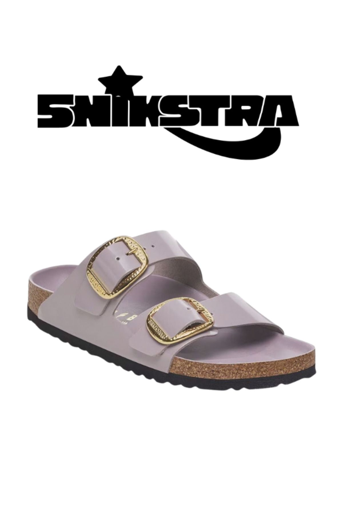 Birkenstock ARIZONA HAMMERED BIG BUCKLE NL HIGH SHINE Natural leather 1029762 - Snikstra