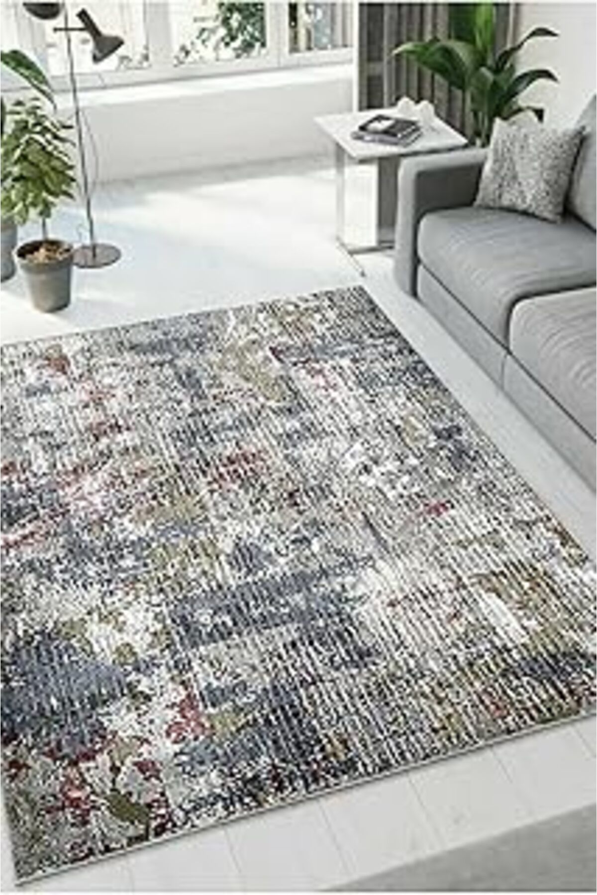 ASİTAN Yıkanabilir Kaymaz Tabanlı Mutfak Halısı Koridor Oturma Odası Salon Dz-31-mavi Dz-31mavi40x60
