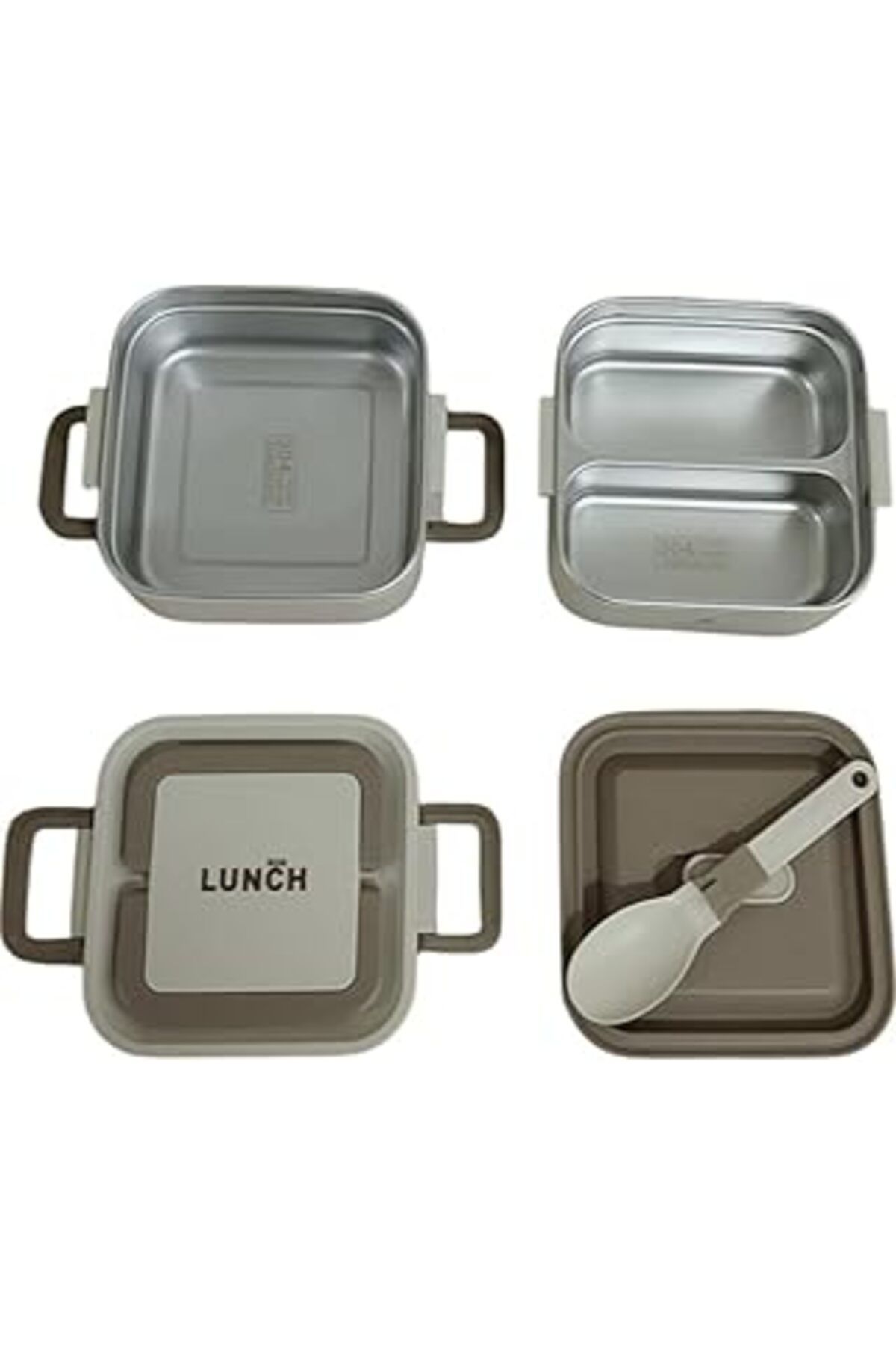ASİTAN Bento Lunch Box Beige 1400 Ml