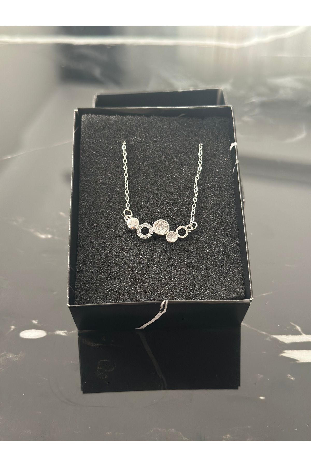 staınless steel Simetrik Çelik Kolye