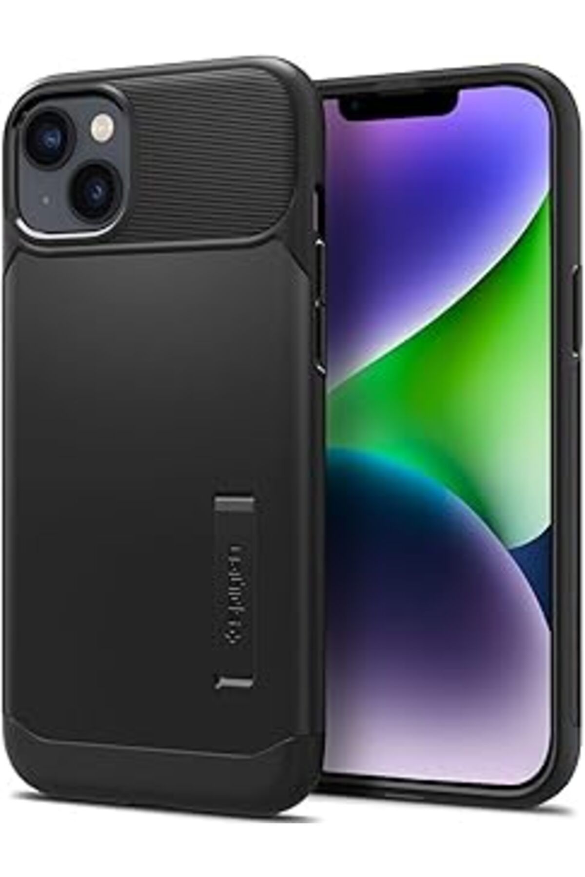Mu Art Ahşap Iphone 14 Plus Kılıf Slim Armor Black - Acs04657