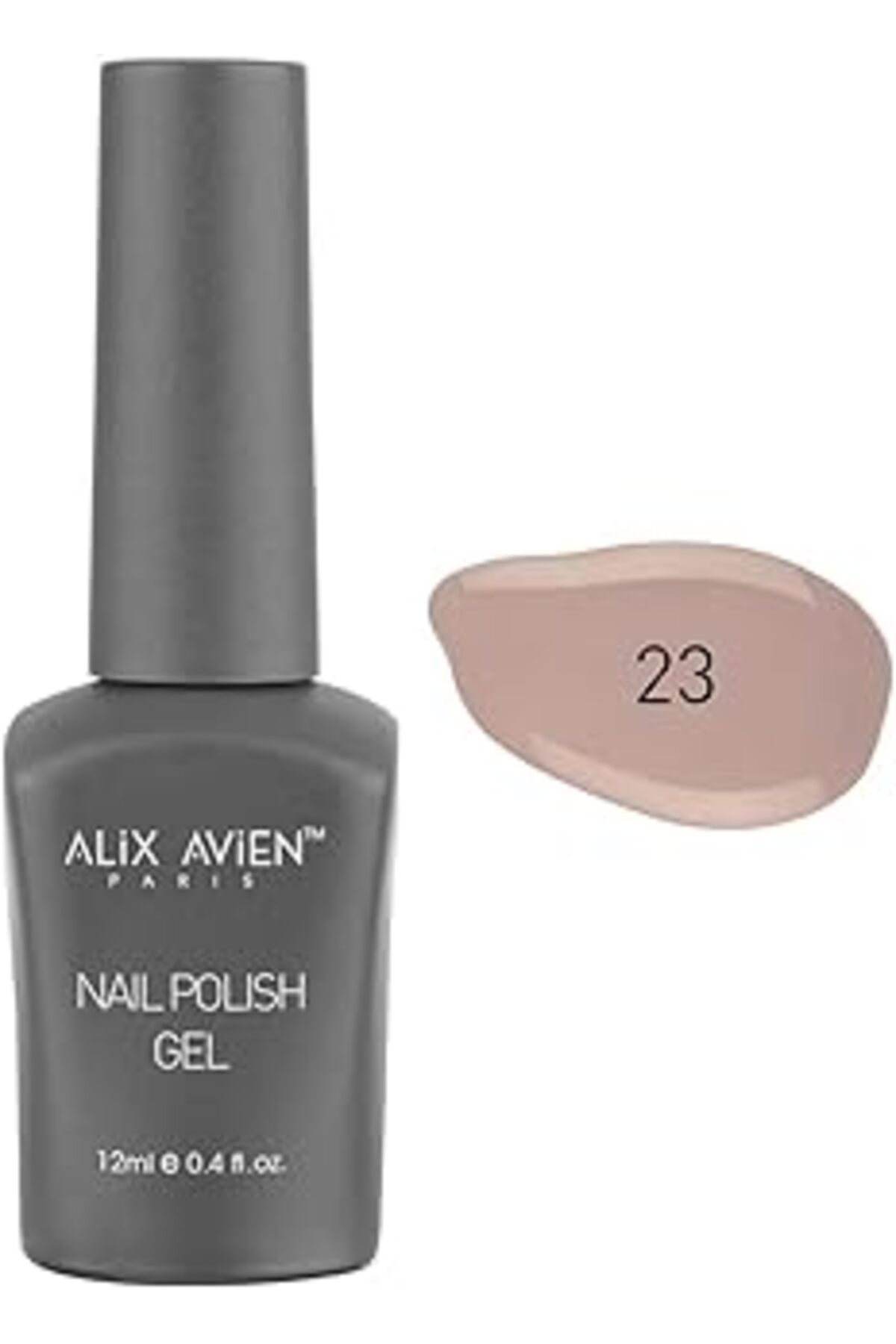 Qedii Alix Avien Uv Kalıcı Toprak Nude Jel Oje 23 - Gel Polish - 12 Ml