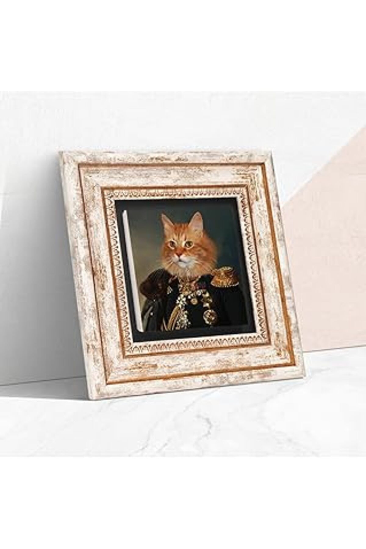 ASİTAN Pinecone Patili Ekselanslar Taş Duvar Tablosu - Çerçeveli Taş Tablo - Dekoratif Duvar Sanatı - Mode